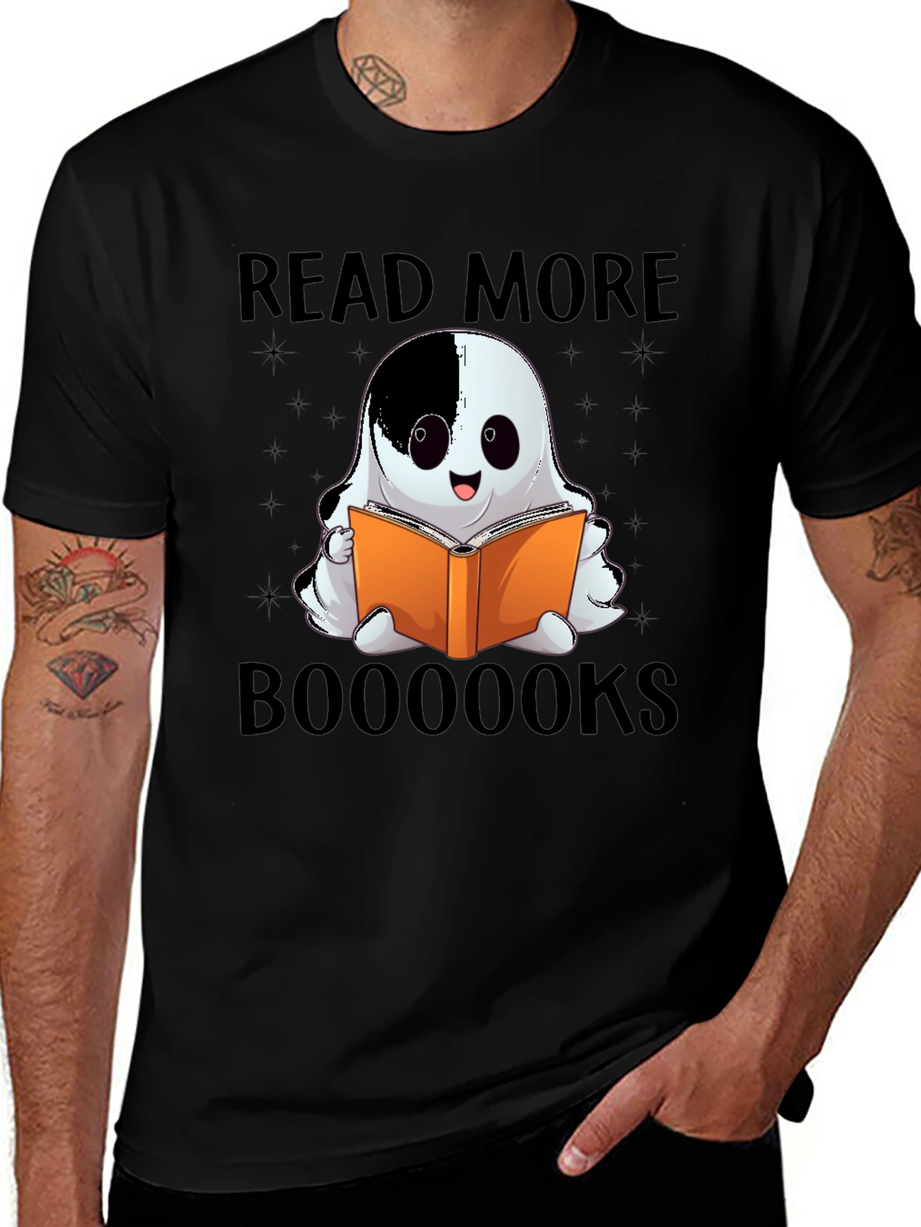Read More Boooooks Halloween Ghost Reading T-Shirt