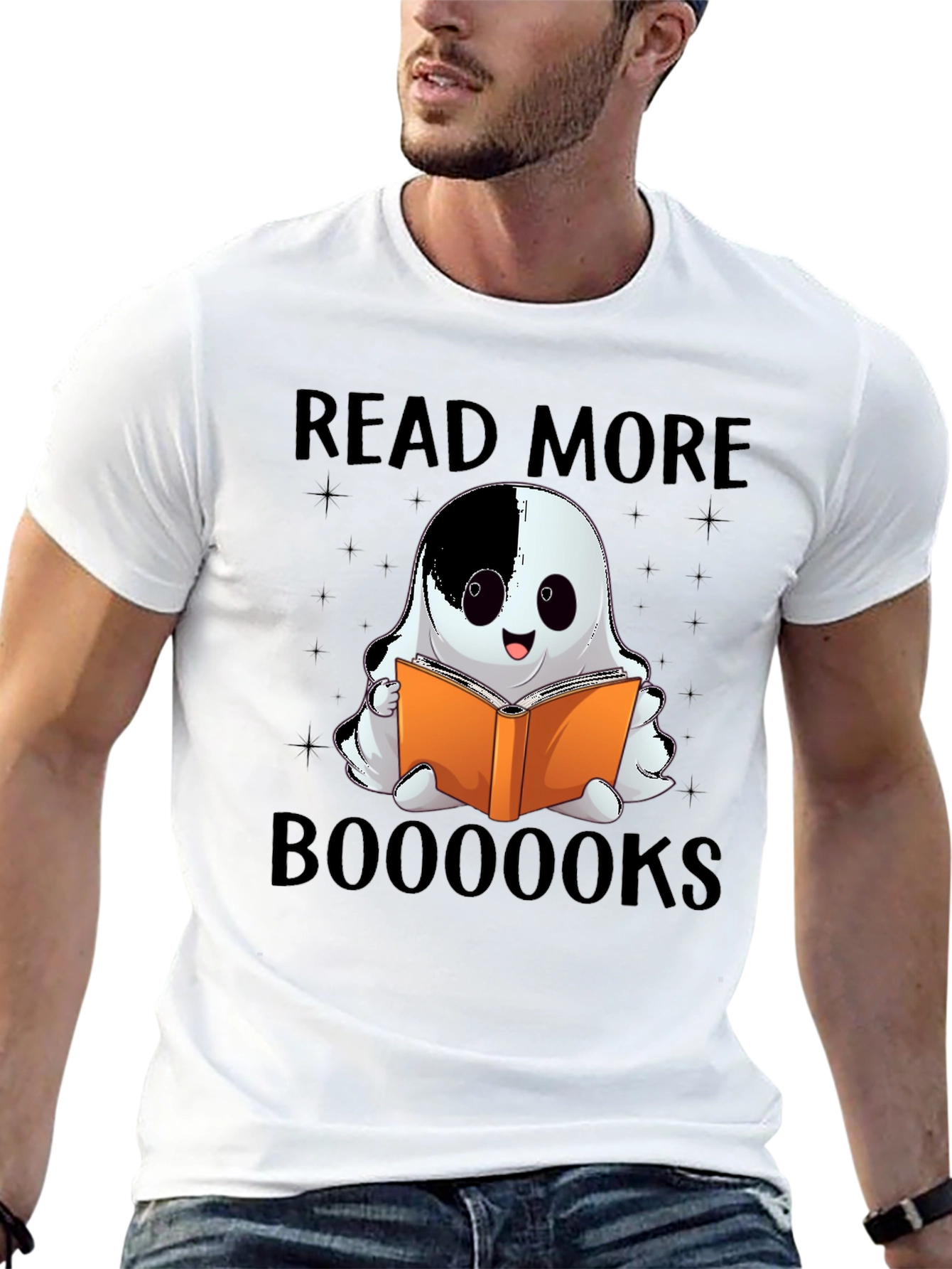 Read More Boooooks Halloween Ghost Reading T-Shirt