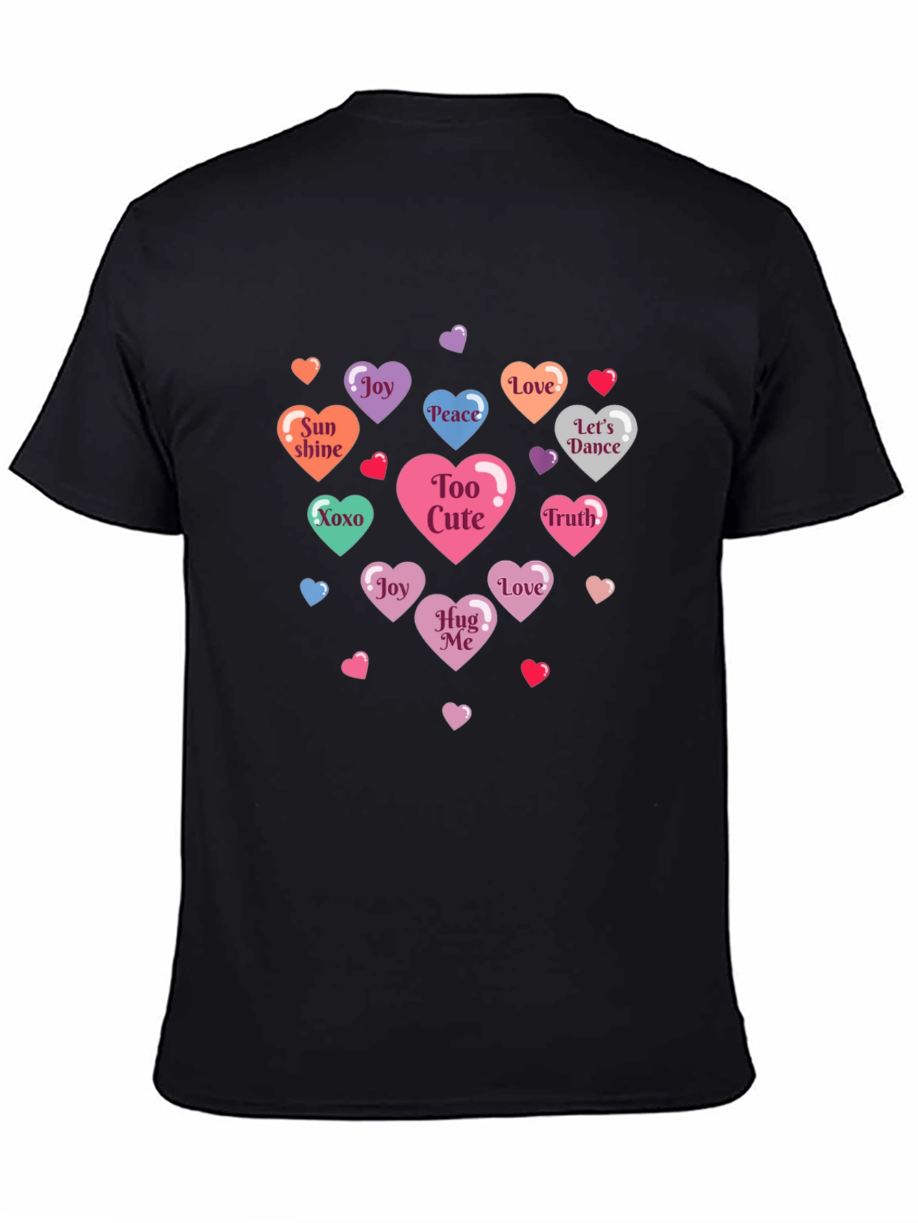Heart Candies Graphic Tee - Love & Sweetness