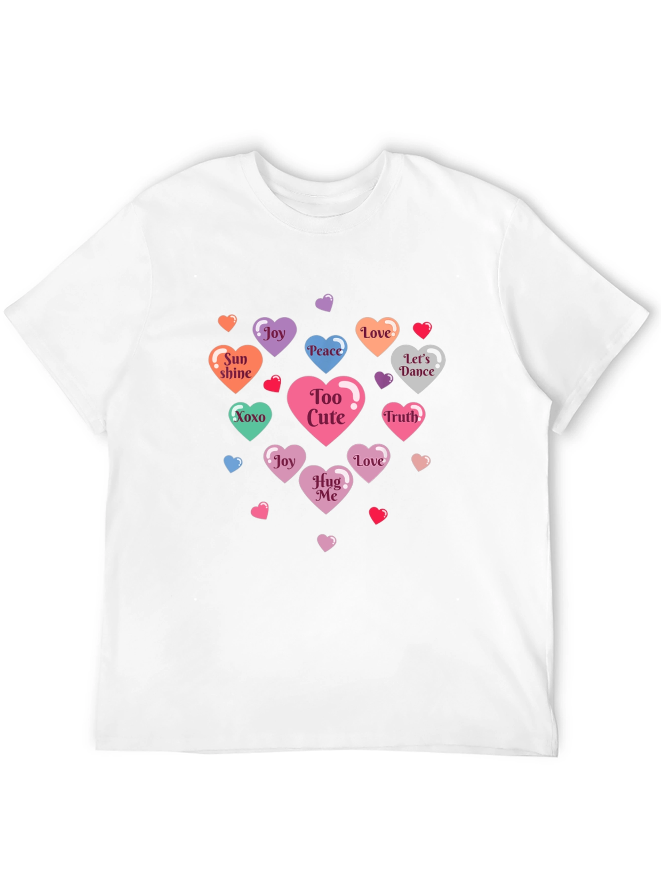 Heart Candies Graphic Tee - Love & Sweetness