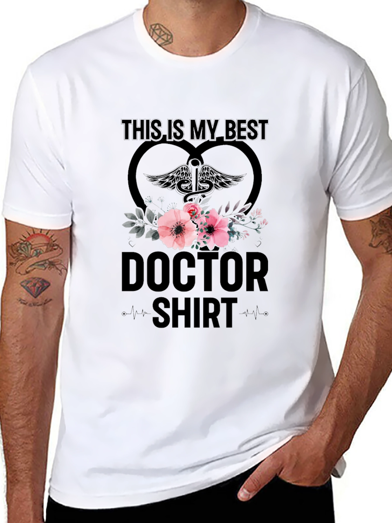 Doctor Shirt - Floral Medical Tee