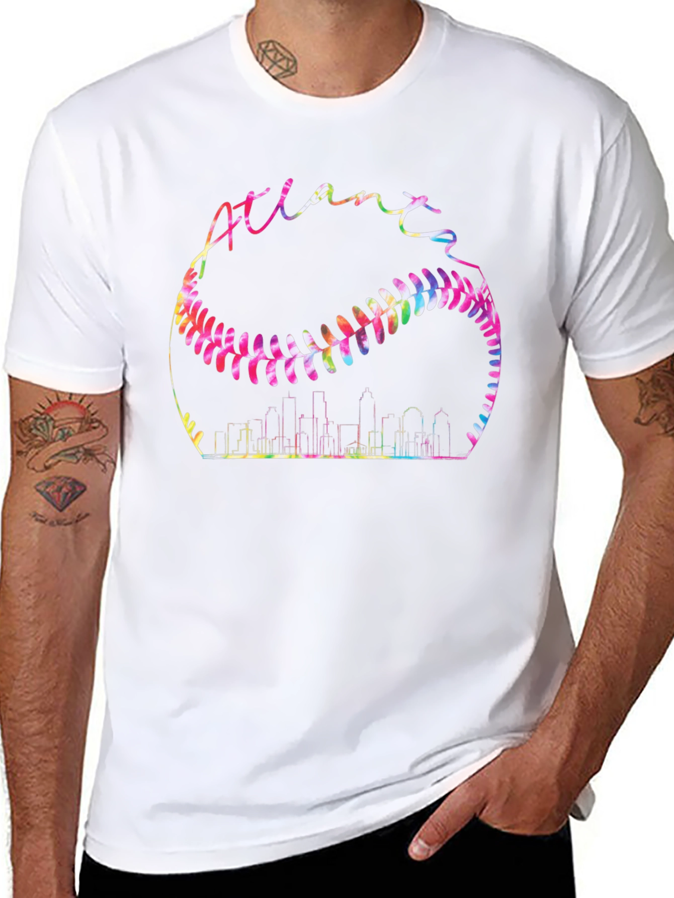 Atlanta Baseball Skyline Graphic Tee