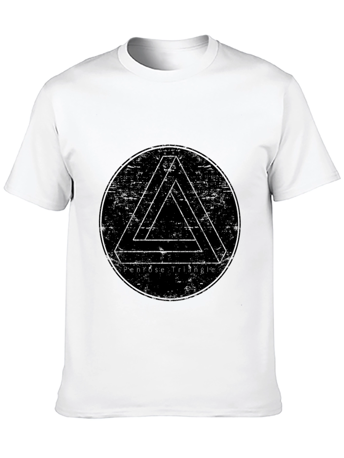 Penrose Triangle Illusion T-Shirt - Black