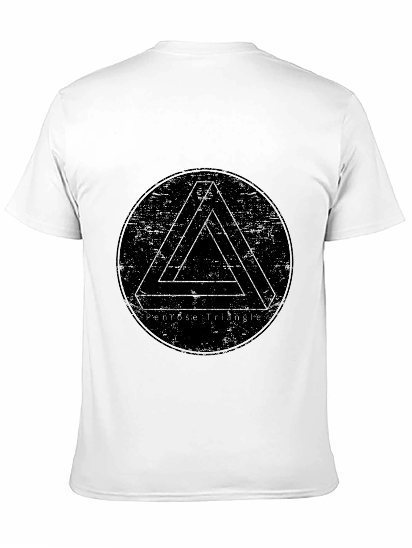 Penrose Triangle Illusion T-Shirt - Black