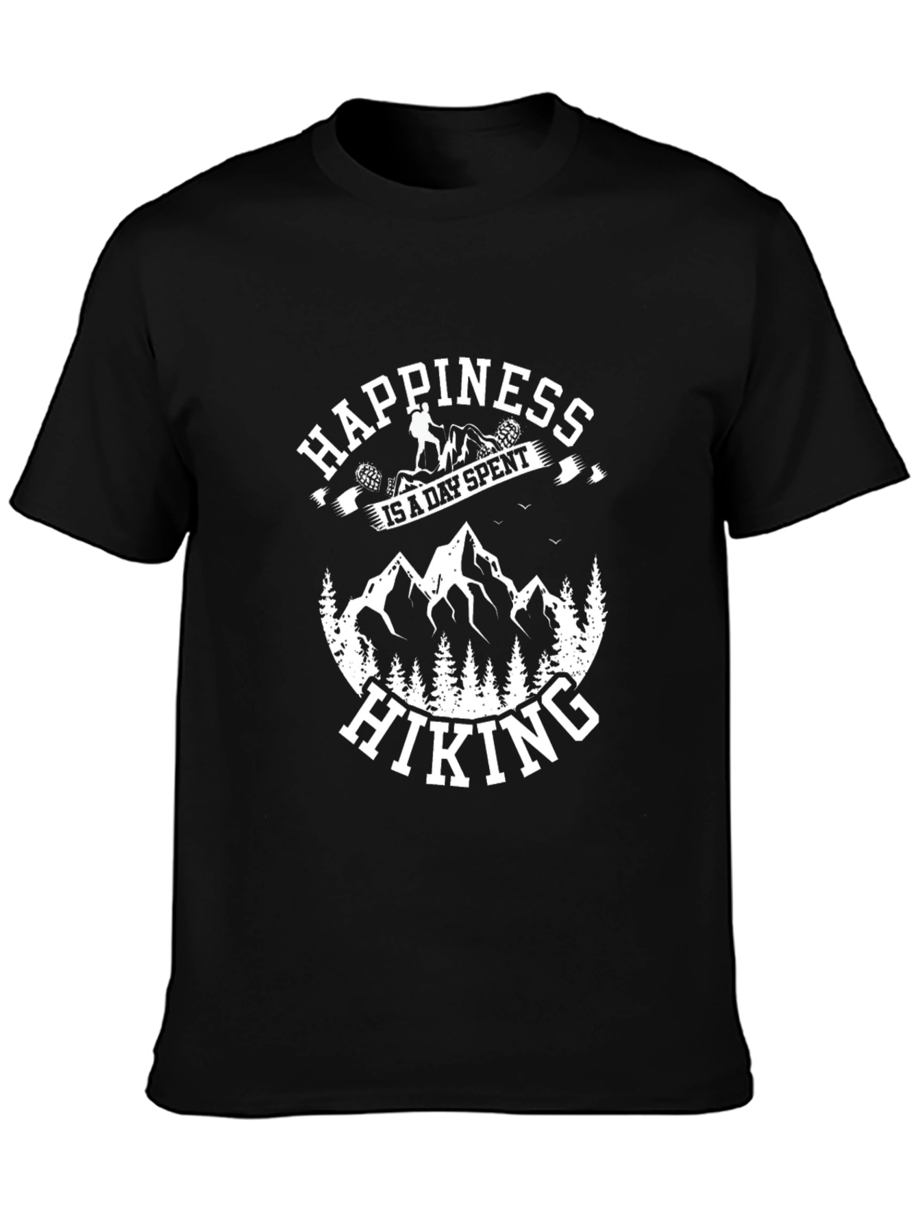 Happiness is Hiking T-Shirt - Outdoor Adventure