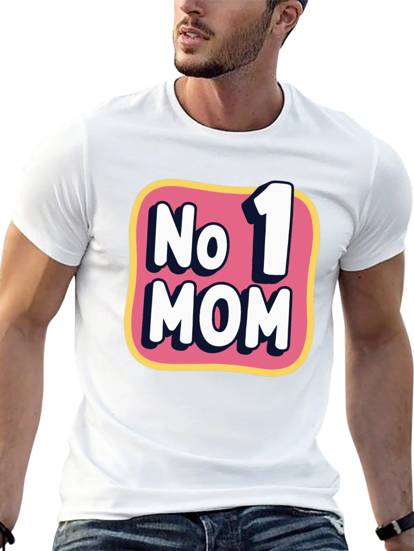 No. 1 Mom Graphic T-Shirt - Black