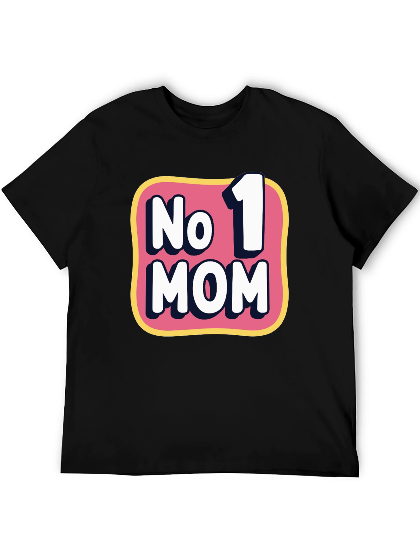 No. 1 Mom Graphic T-Shirt - Black