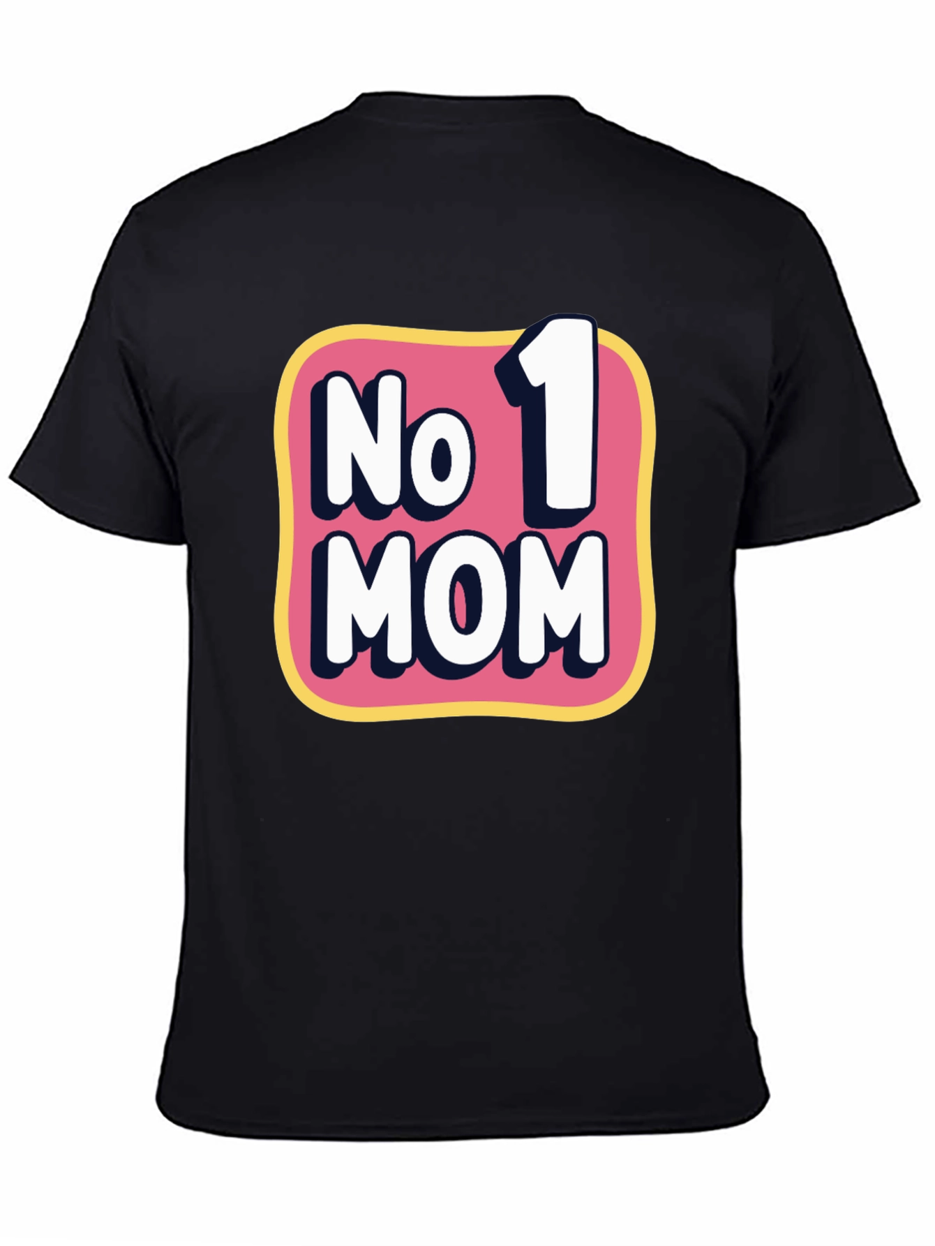 No. 1 Mom Graphic T-Shirt - Black