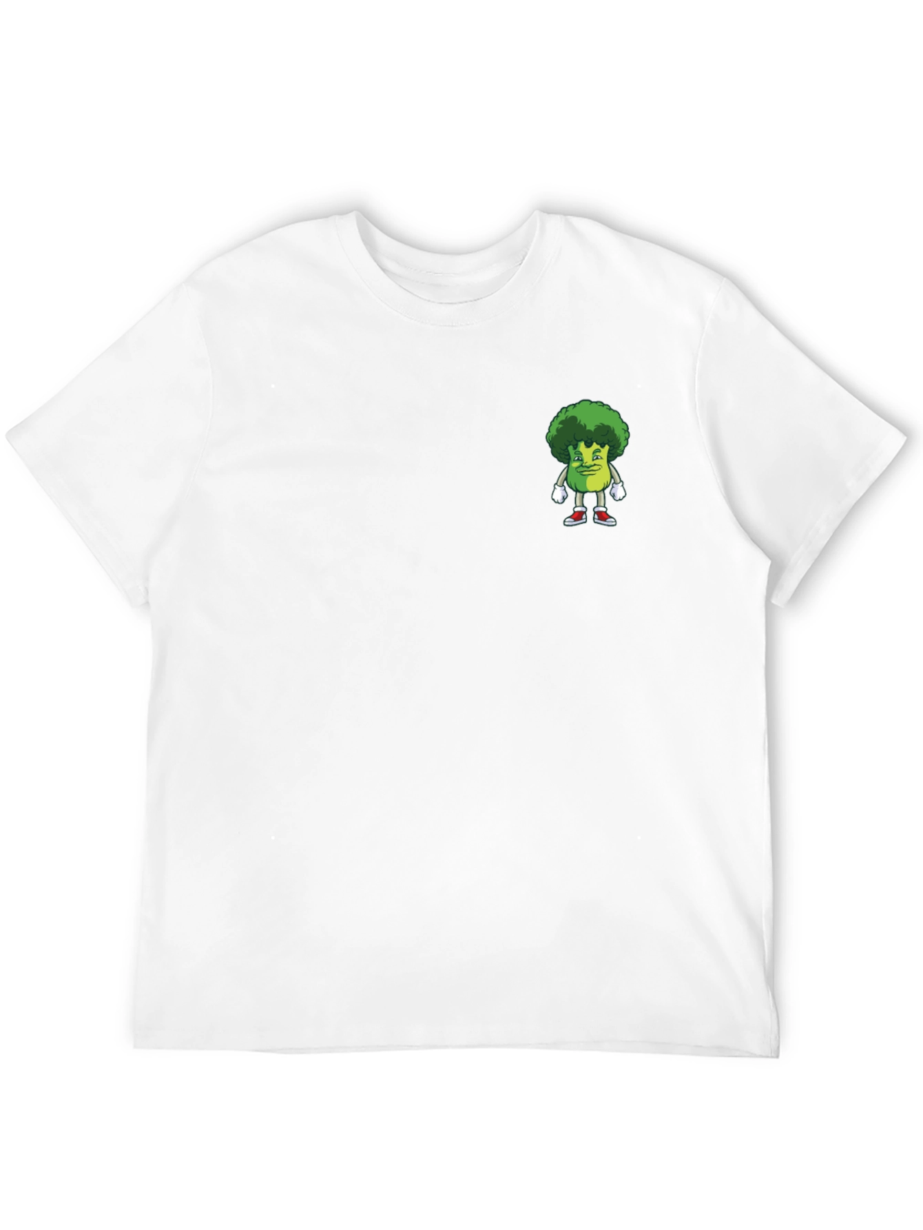 Broccoli Character Graphic Tee - Black