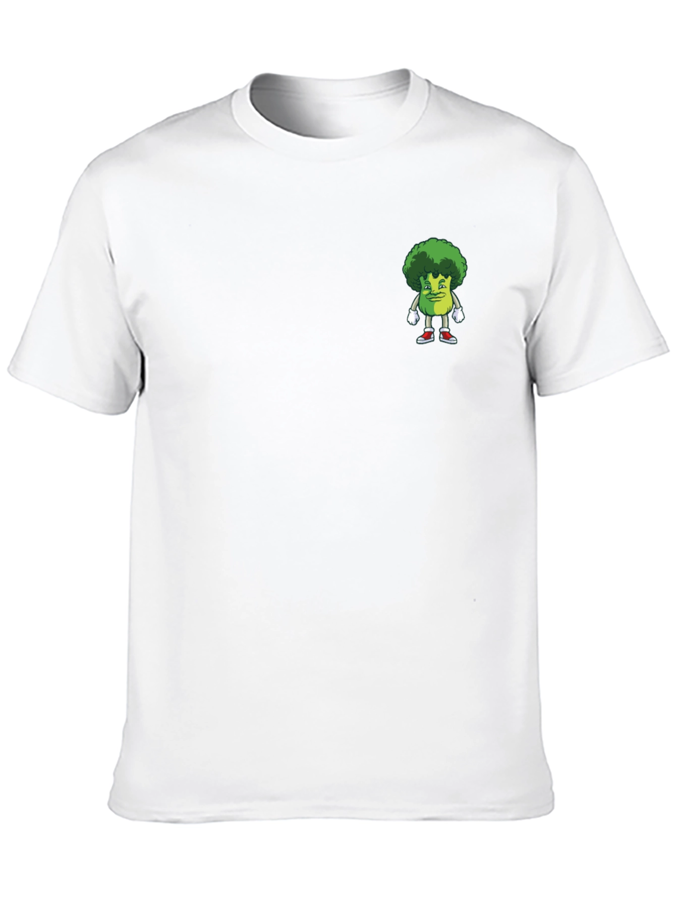 Broccoli Character Graphic Tee - Black