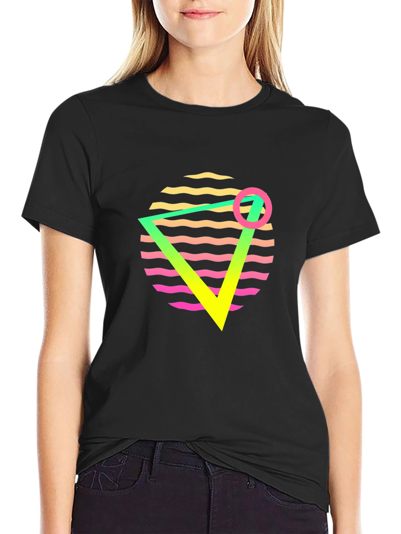 Retro Wave Graphic Tee - 80s Style T-Shirt