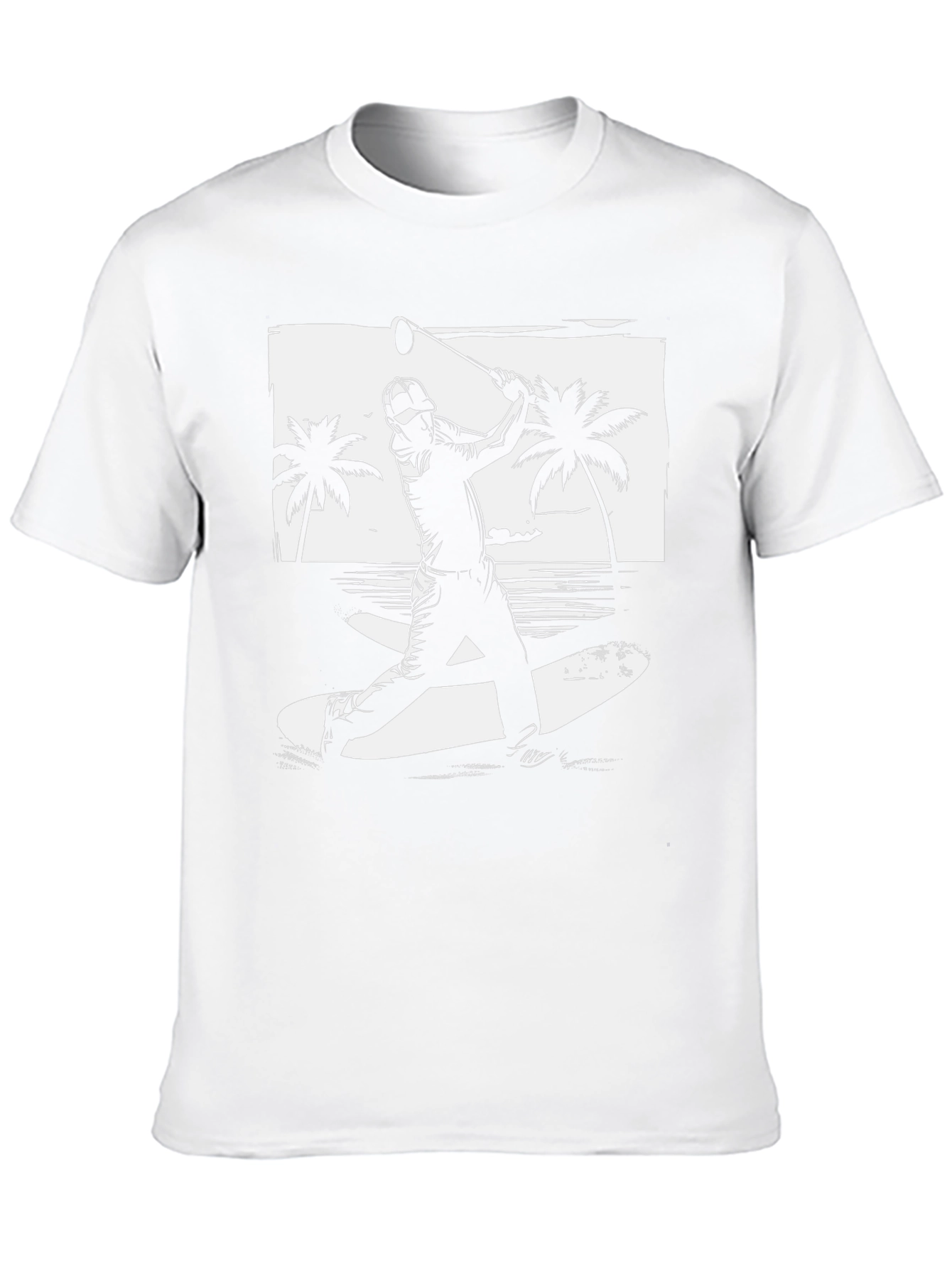 Beach Golf T-Shirt - Graphic Tee for Golfers