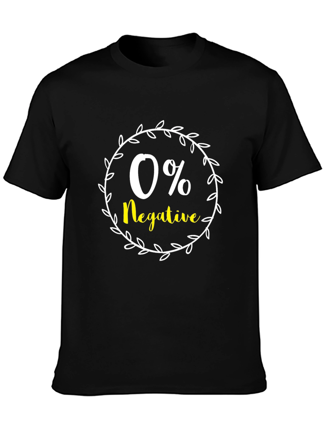 Optimistic 0% Negative Graphic Tee