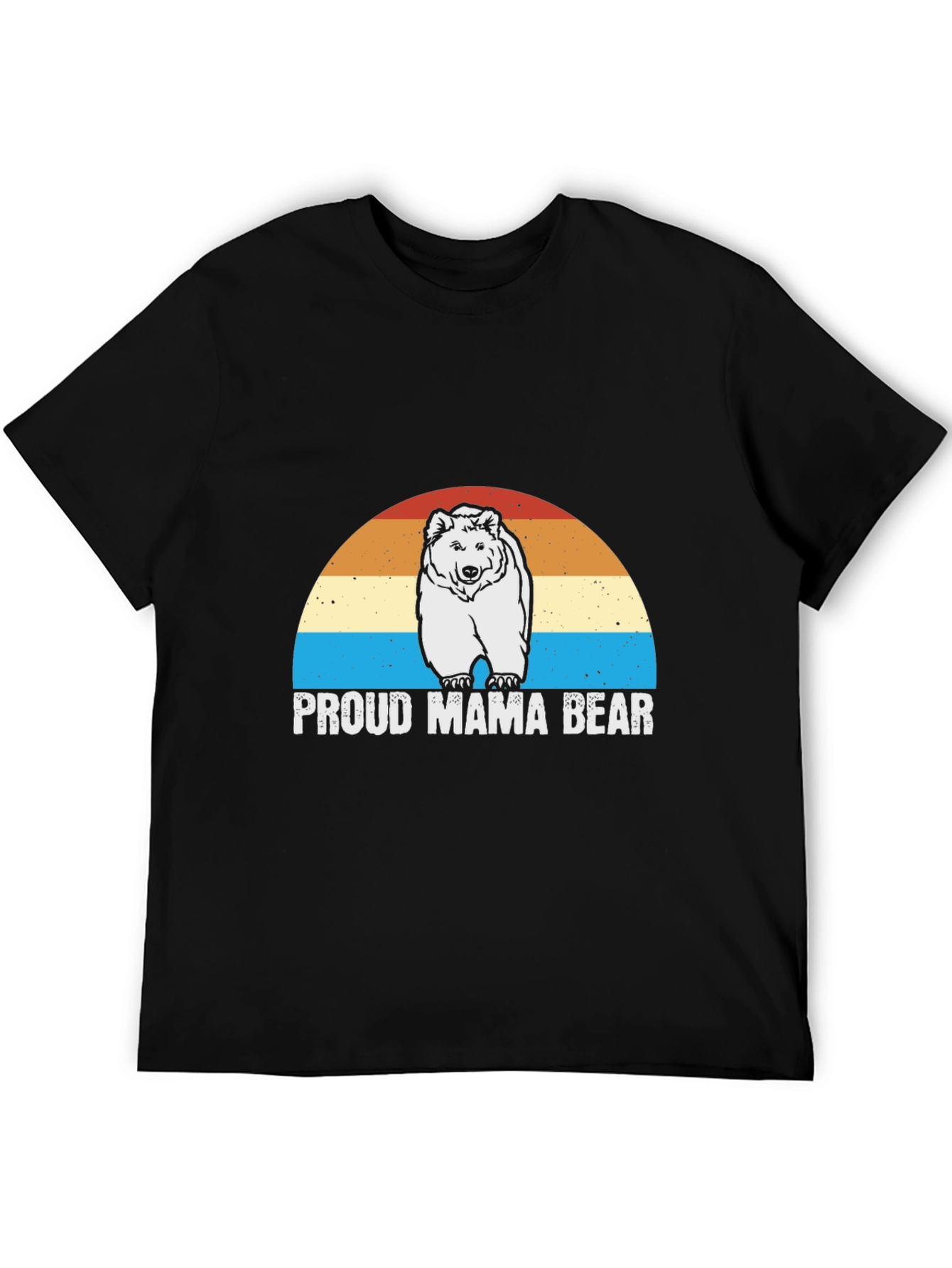 Proud Mama Bear T-Shirt - Black
