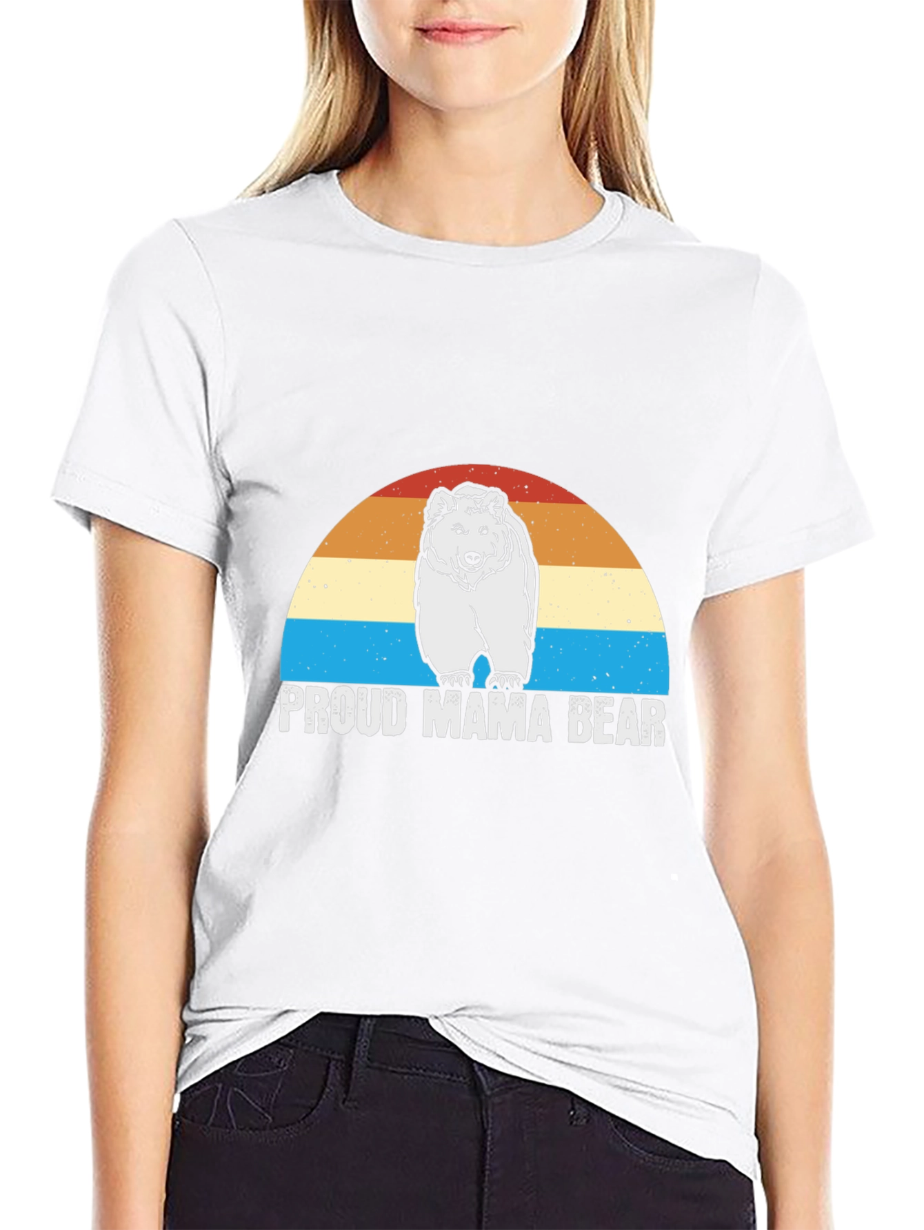Proud Mama Bear T-Shirt - Black