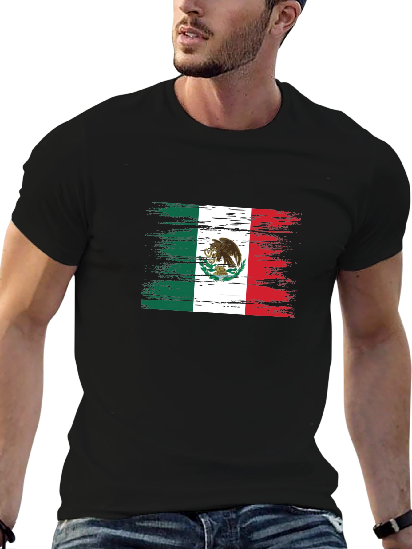 Mexico Flag T-Shirt - Distressed Graphic Tee