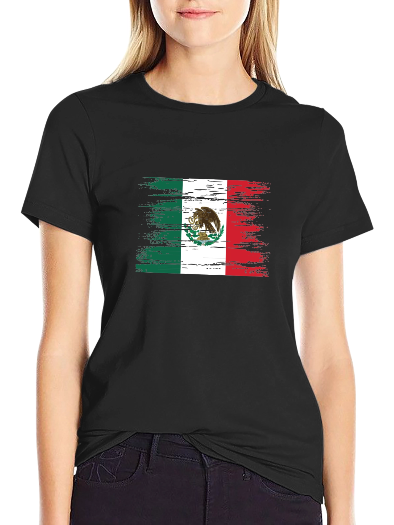 Mexico Flag T-Shirt - Distressed Graphic Tee