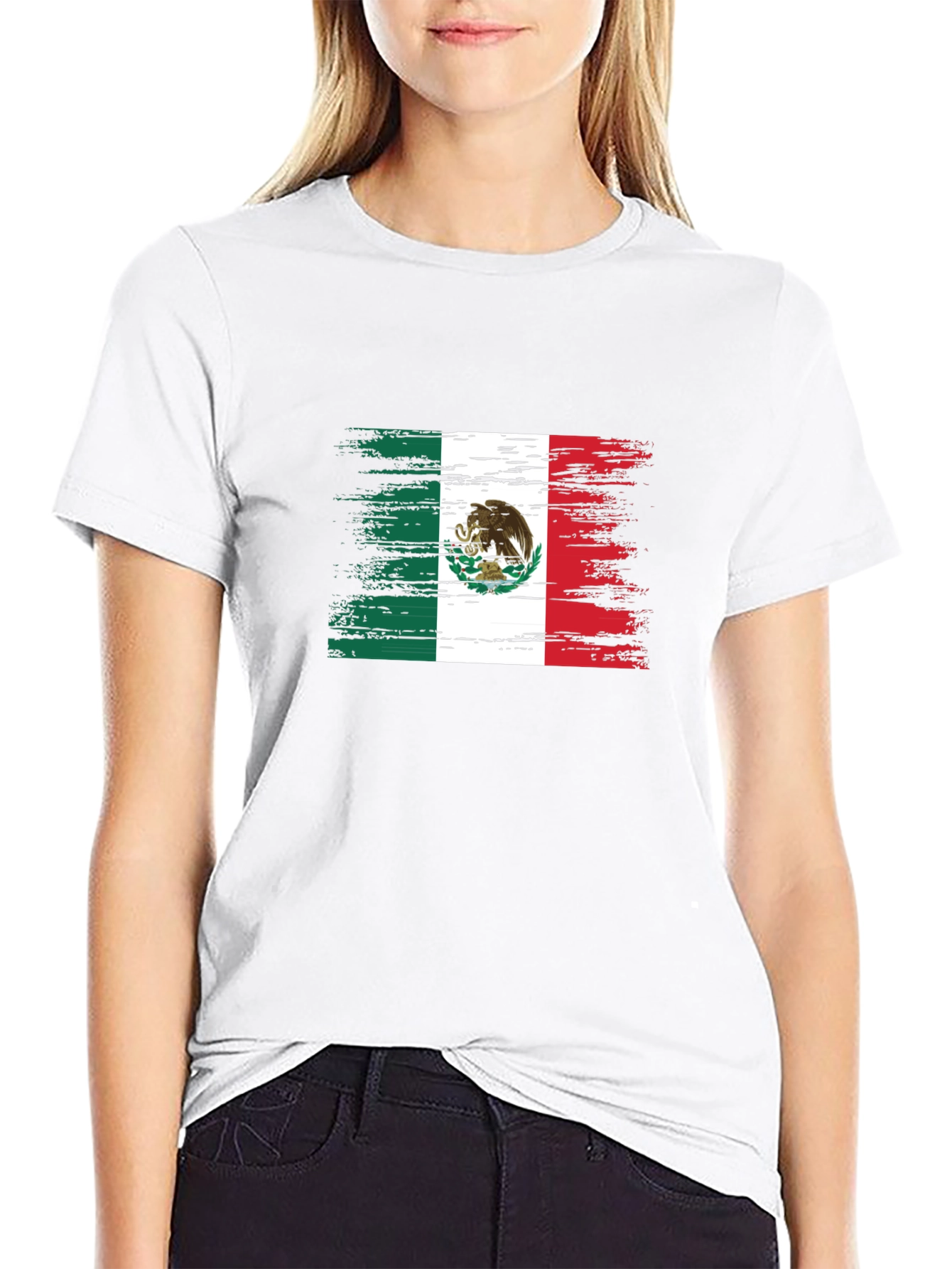 Mexico Flag T-Shirt - Distressed Graphic Tee