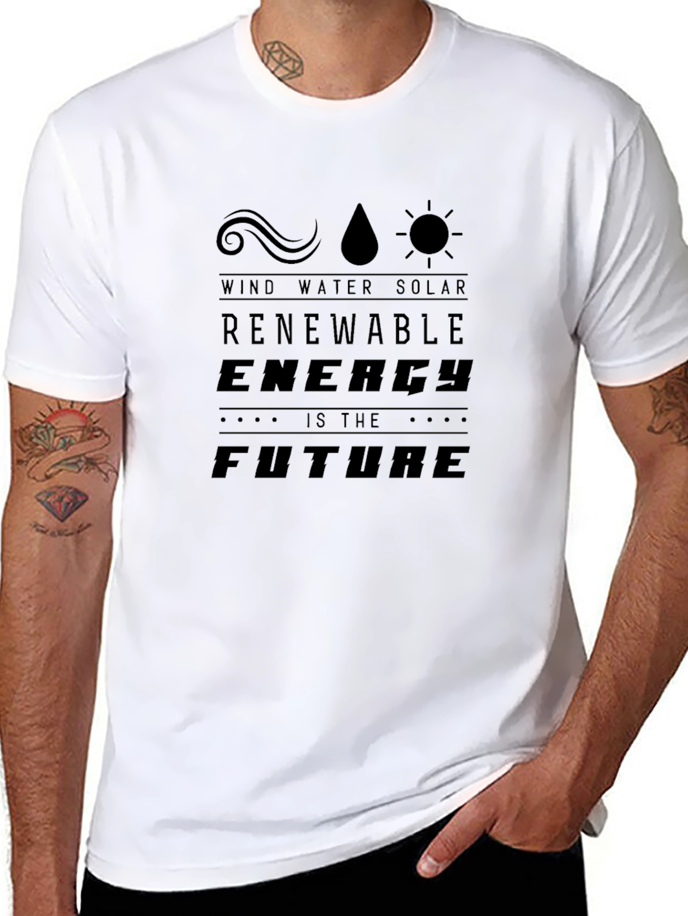 Renewable Energy T-Shirt - Future Focused Design