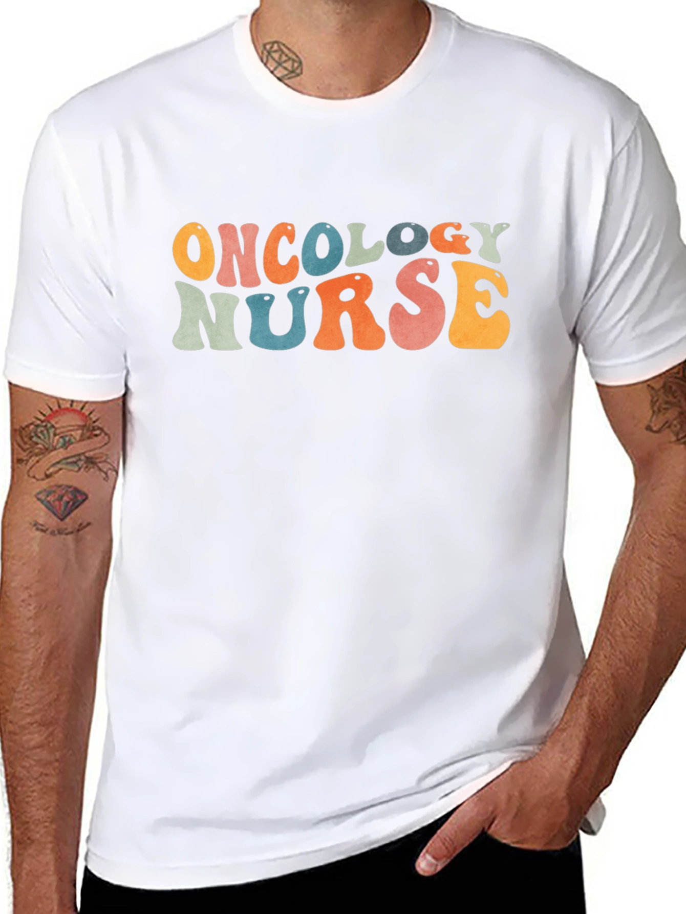 Oncology Nurse Retro T-Shirt - Gift for Nurses