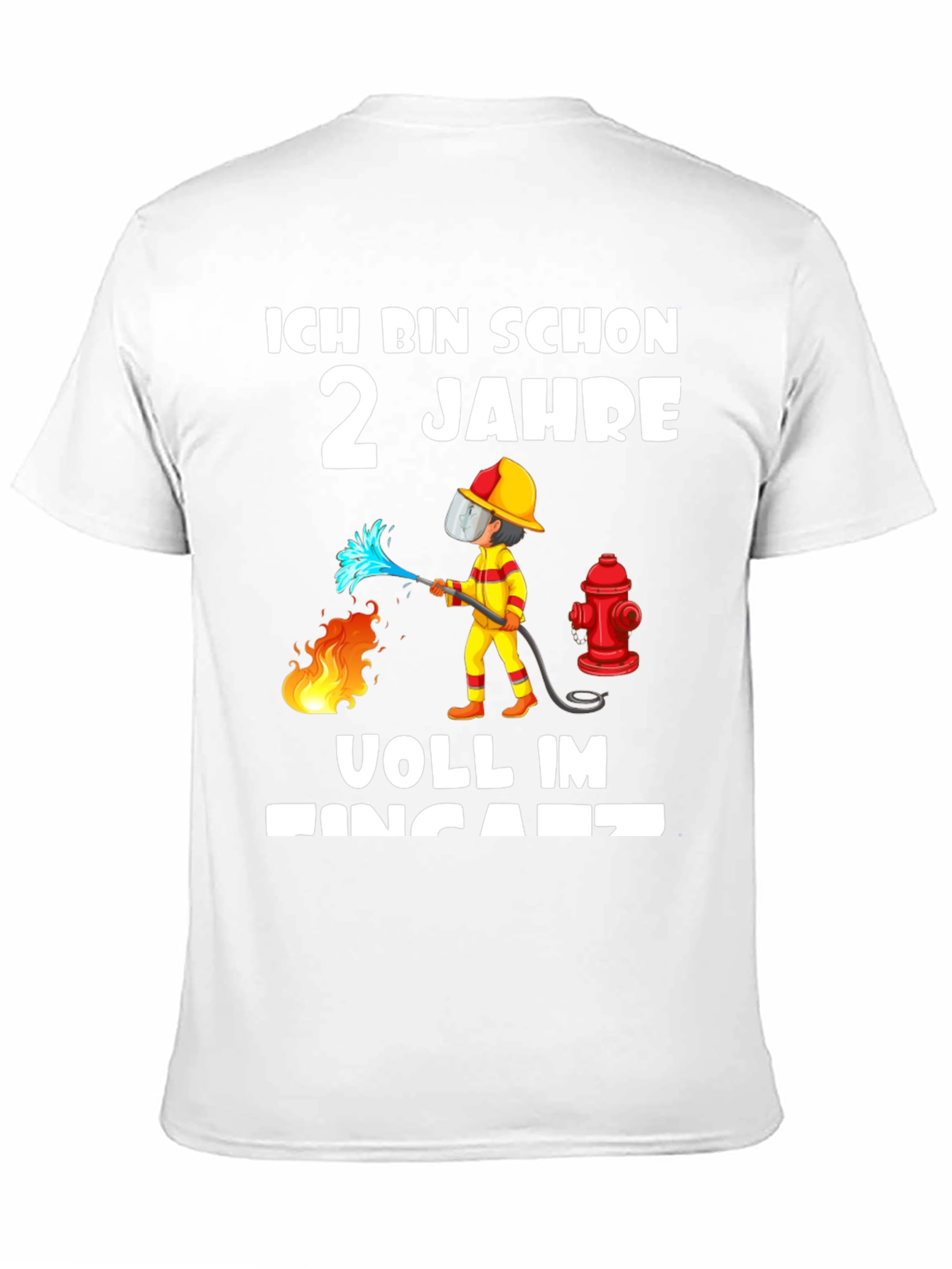 2 Jahre Feuerwehrmann T-Shirt