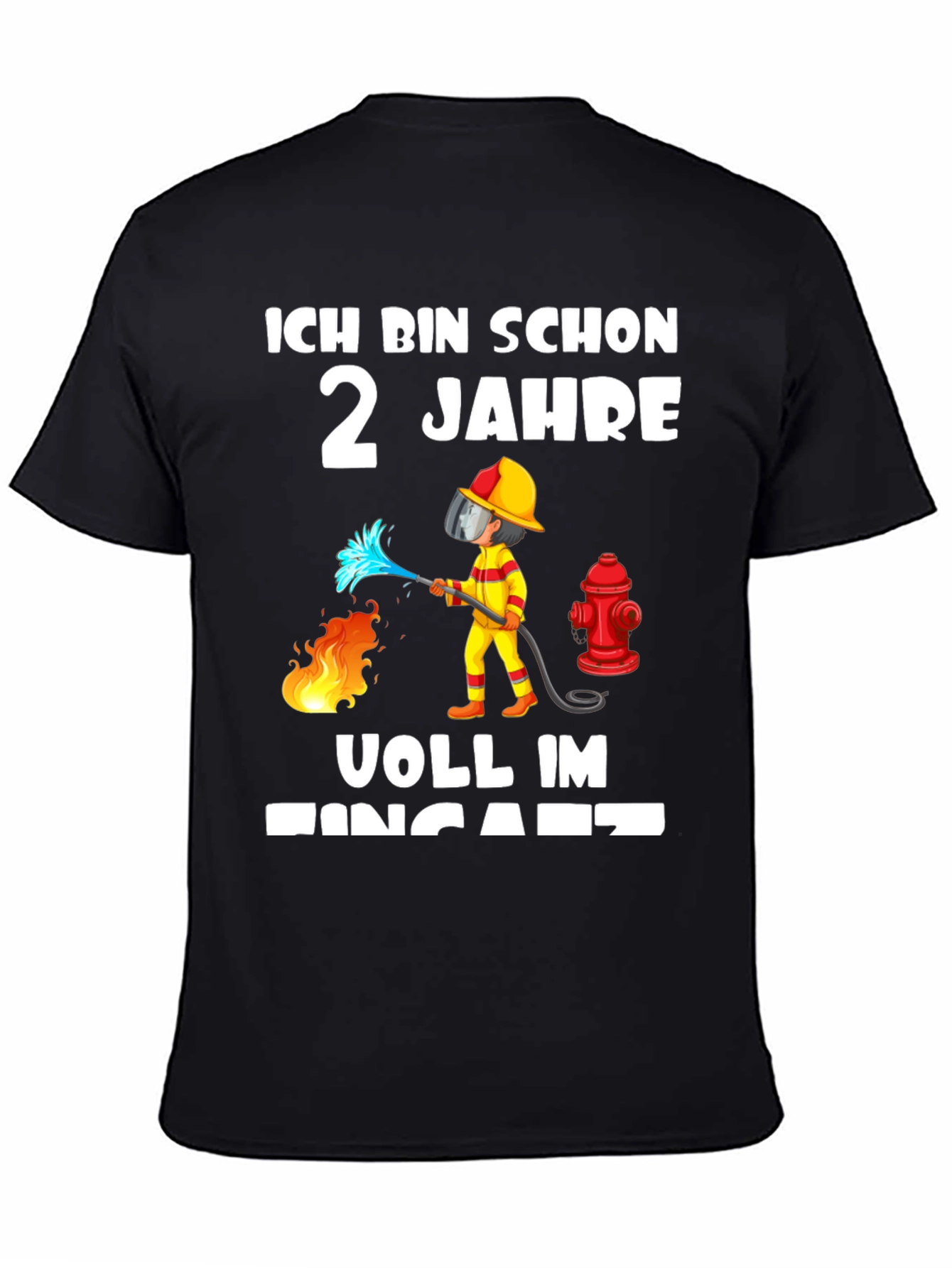 2 Jahre Feuerwehrmann T-Shirt