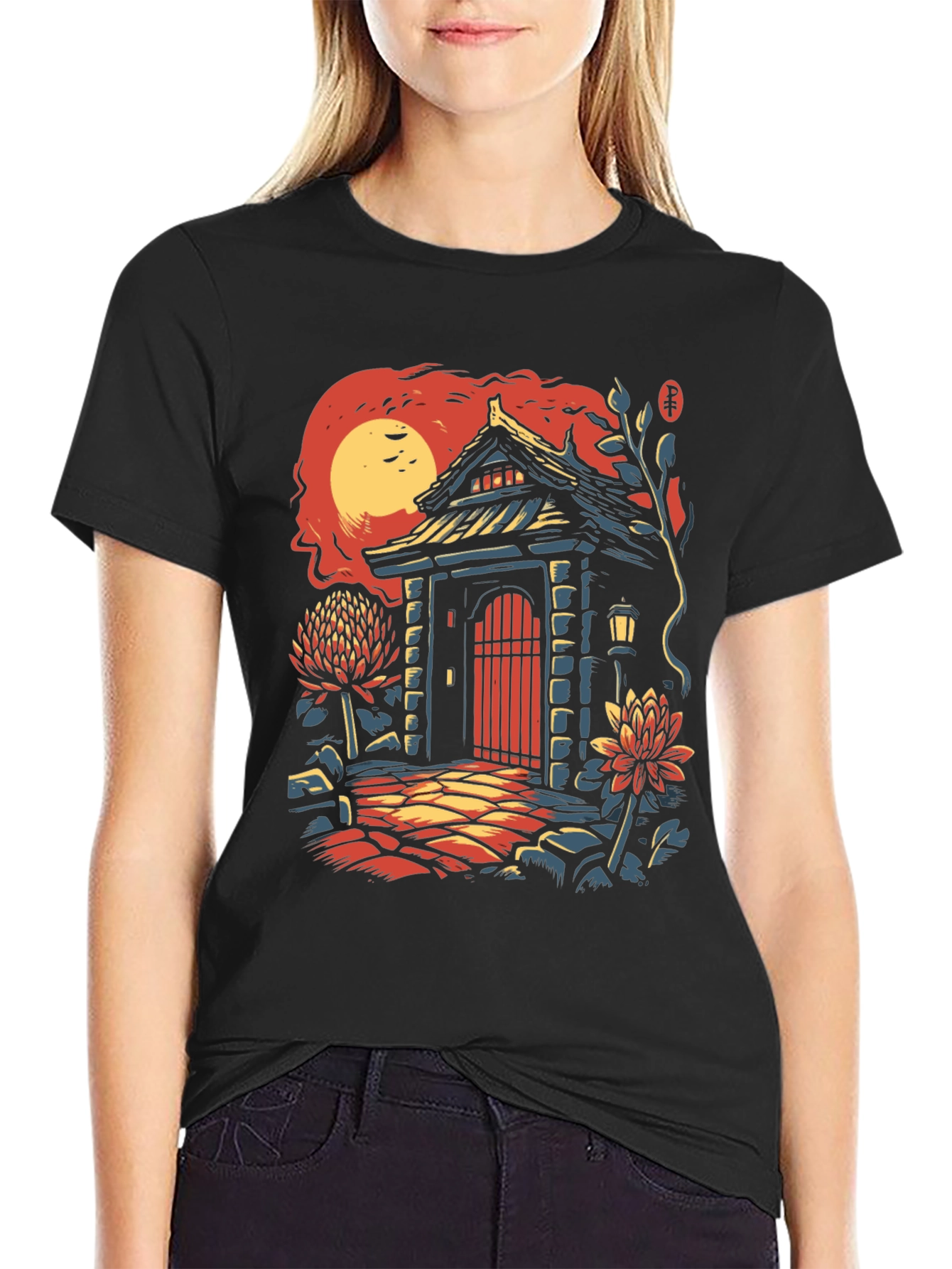 Japanese Gate T-Shirt - Unique Graphic Tee