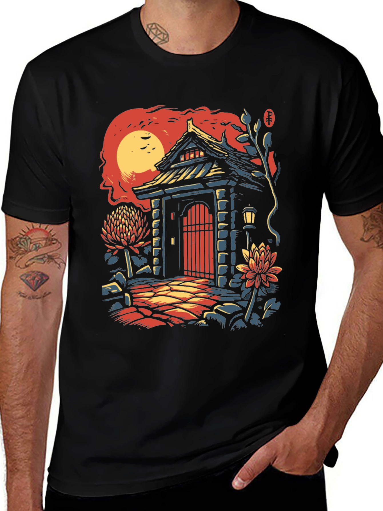 Japanese Gate T-Shirt - Unique Graphic Tee