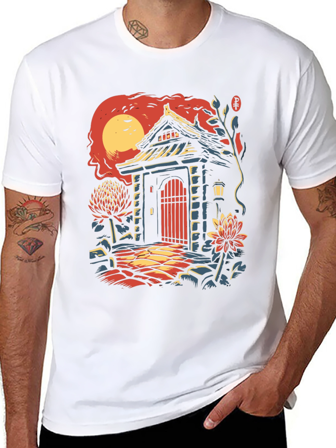 Japanese Gate T-Shirt - Unique Graphic Tee