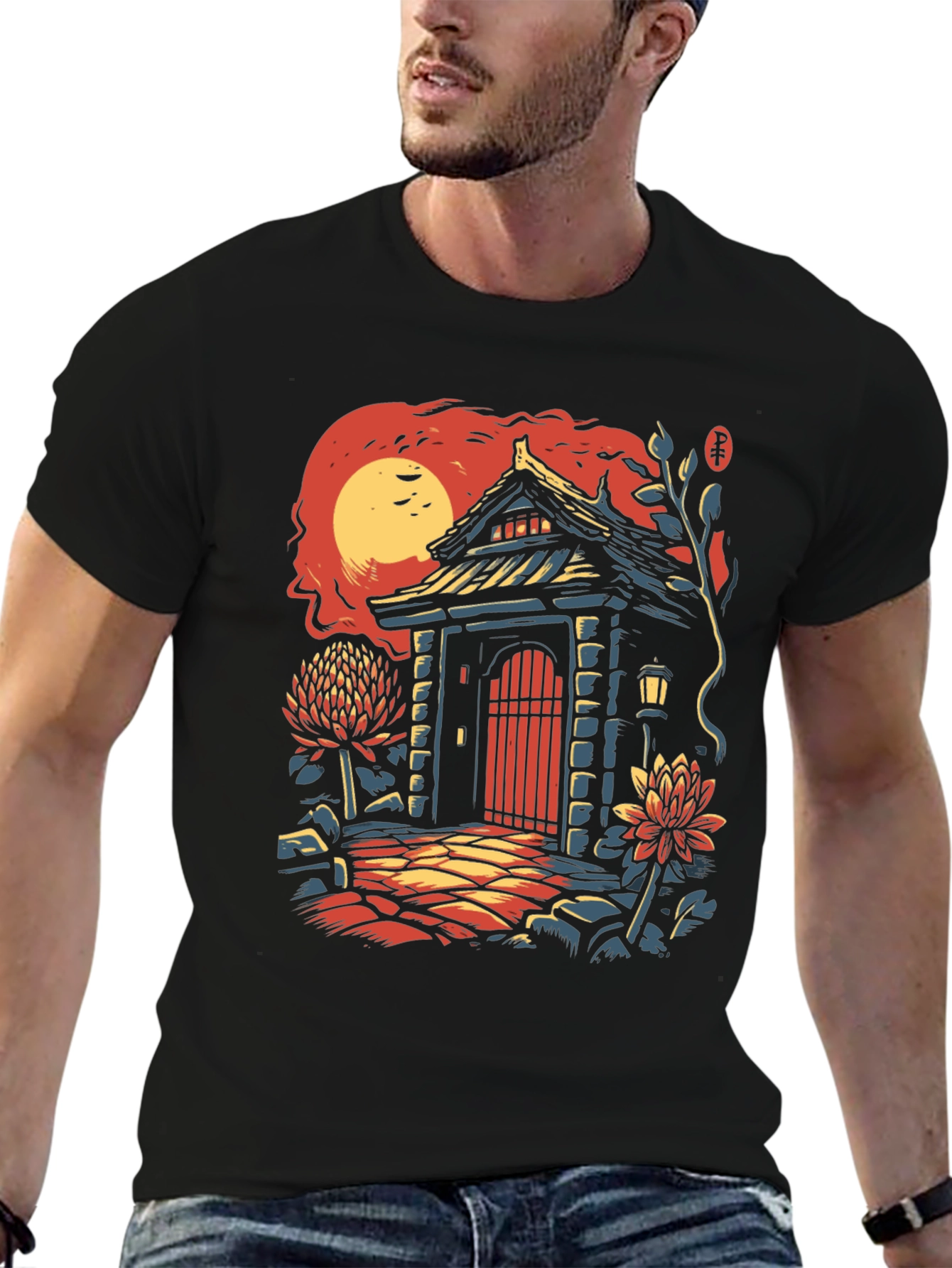 Japanese Gate T-Shirt - Unique Graphic Tee