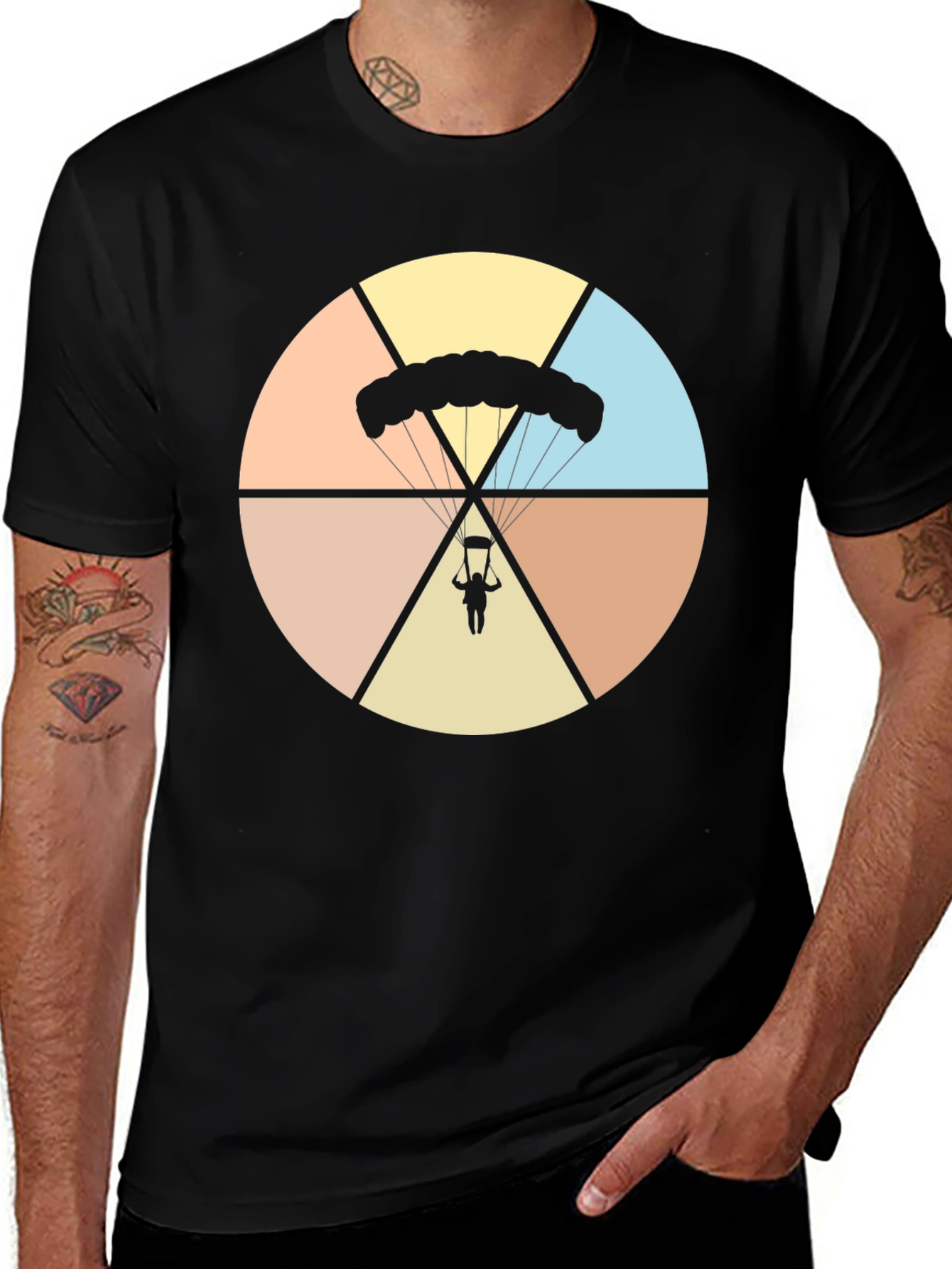 Parachute Graphic Tee - Skydiving T-Shirt