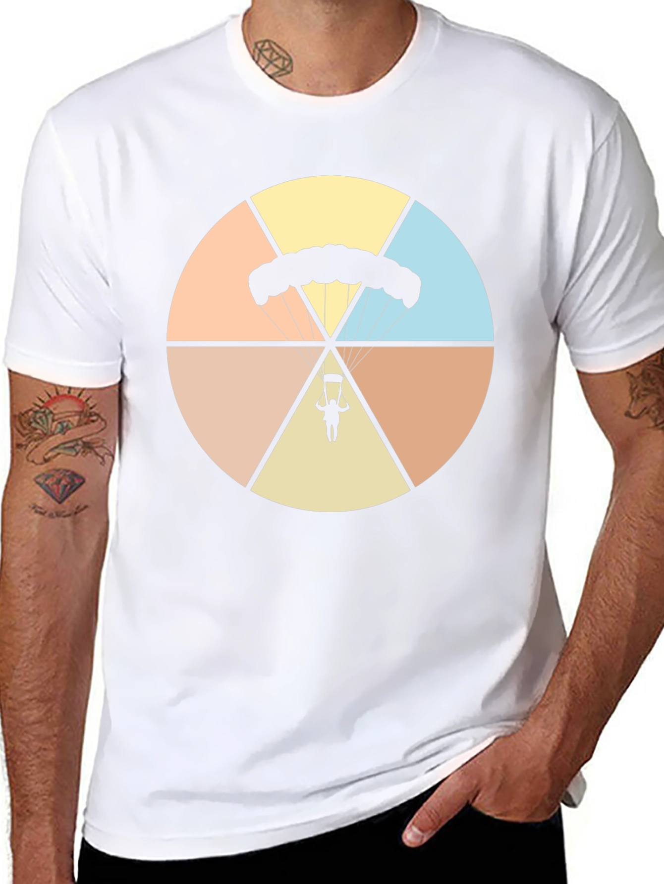 Parachute Graphic Tee - Skydiving T-Shirt