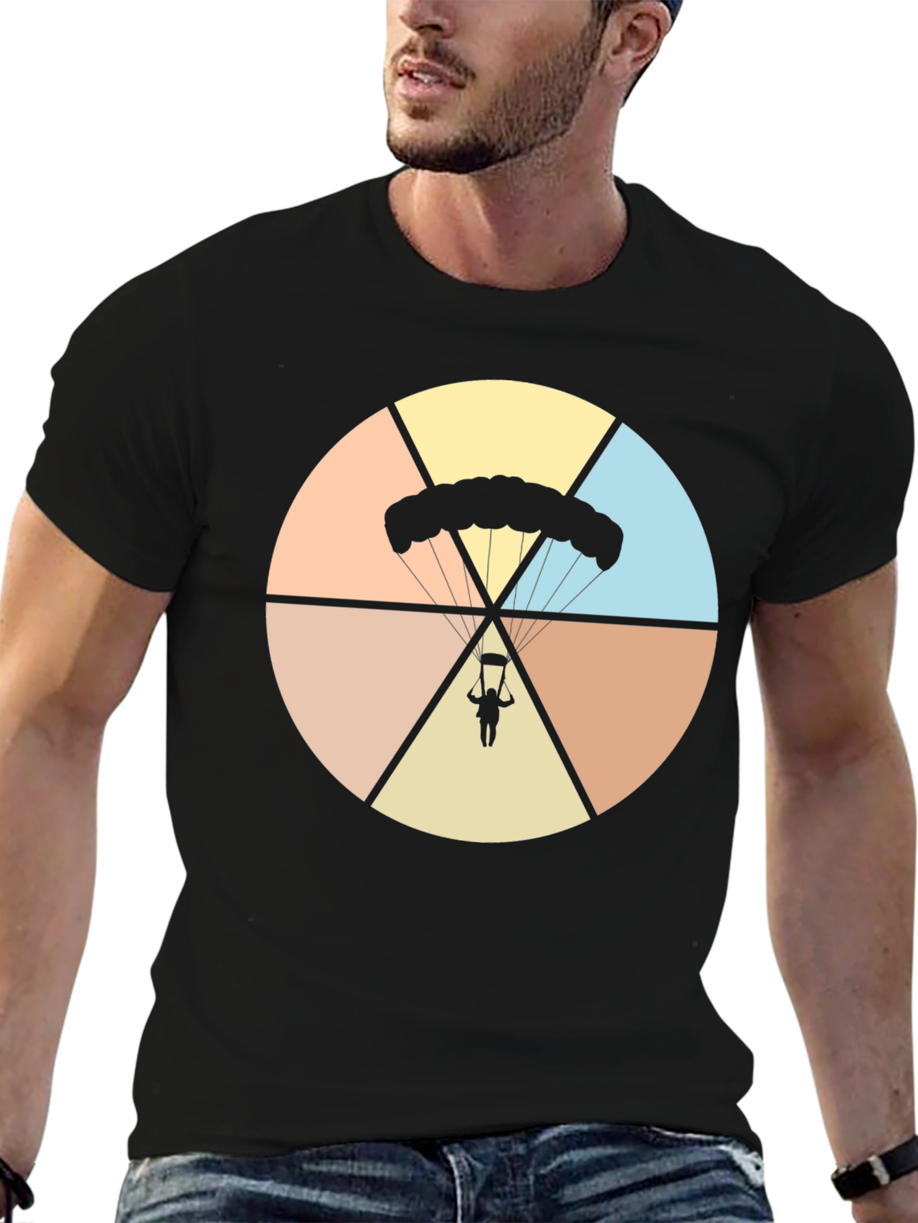 Parachute Graphic Tee - Skydiving T-Shirt