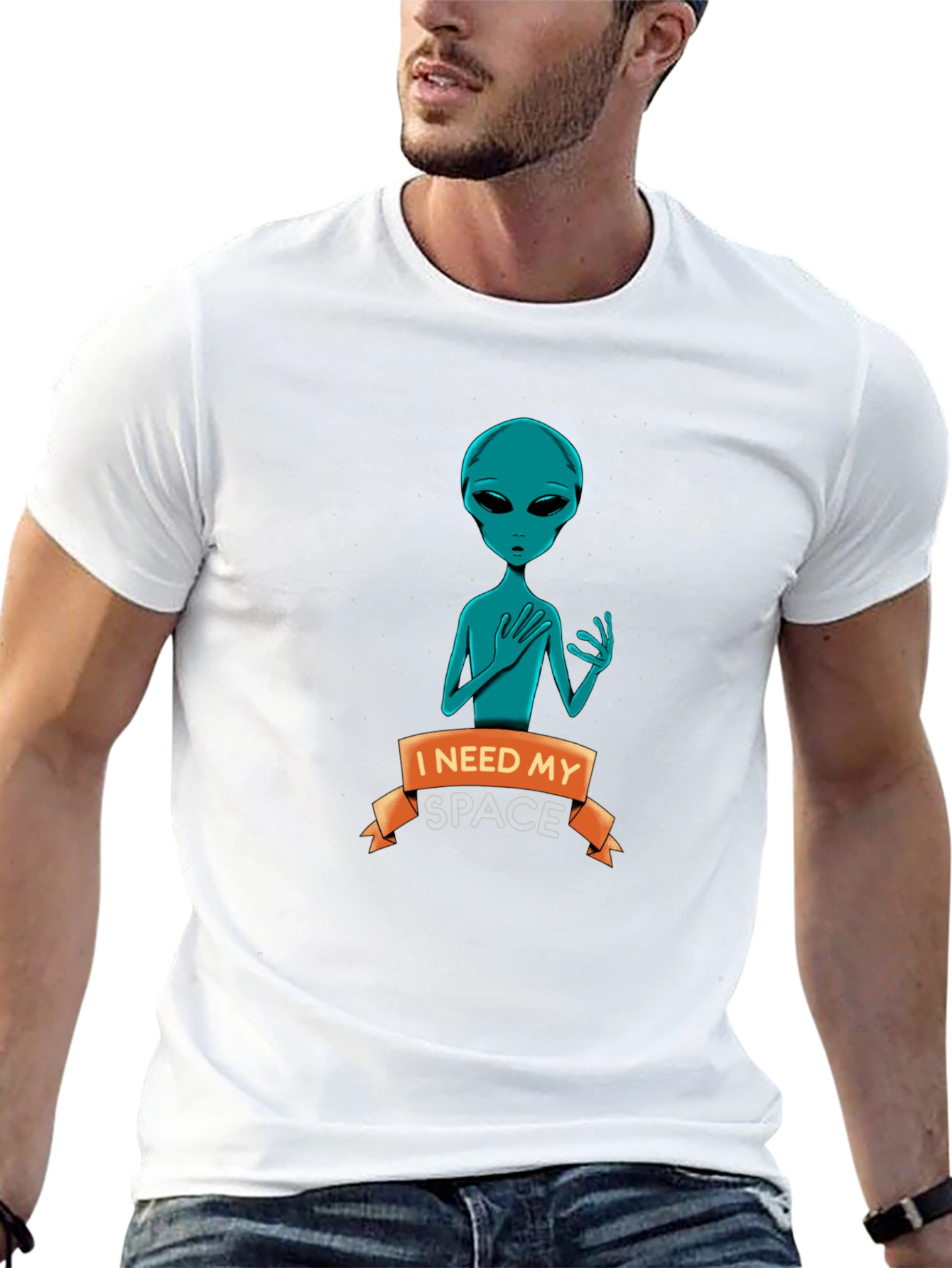 I Need My Space Alien Graphic Tee