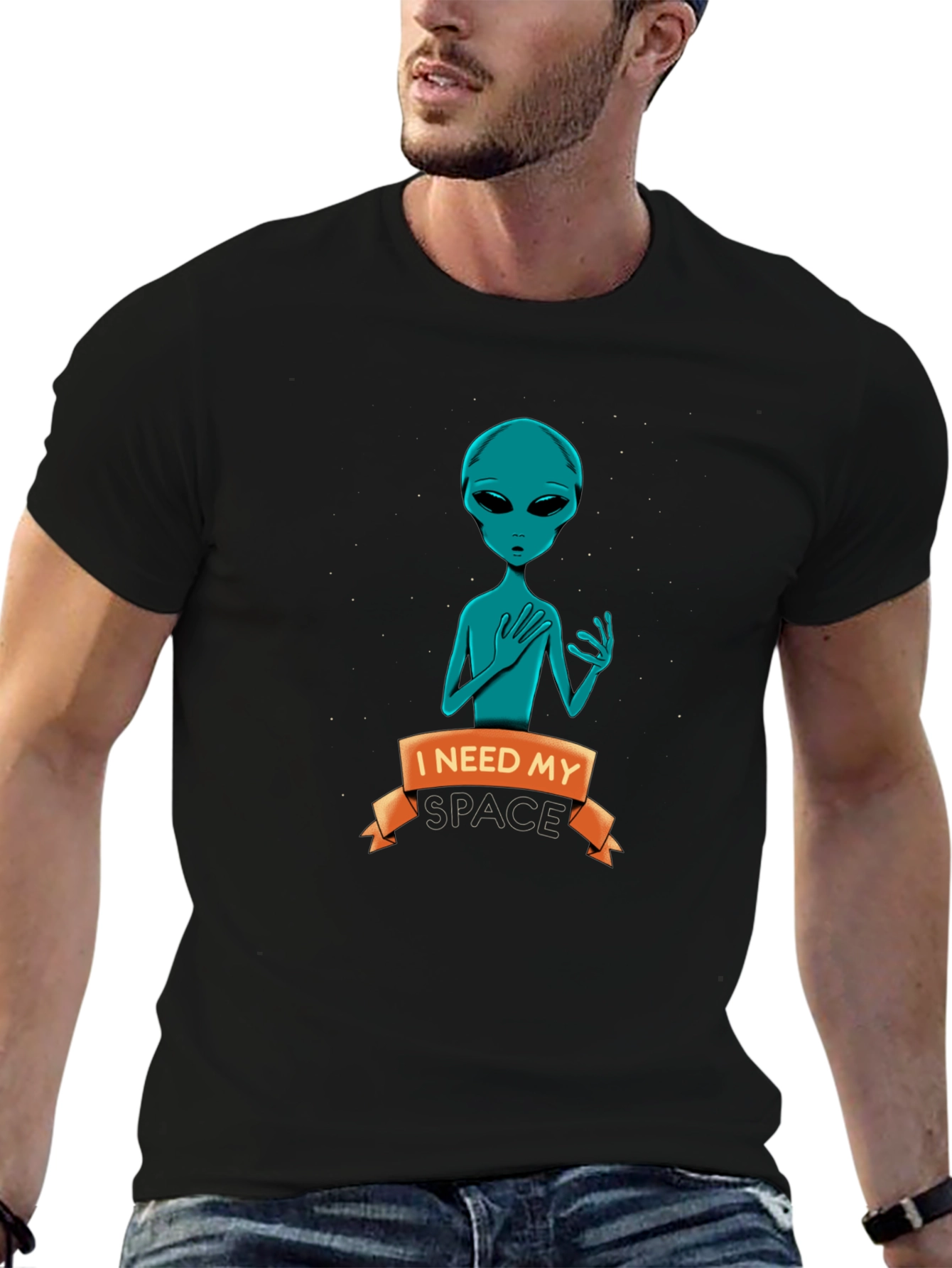 I Need My Space Alien Graphic Tee