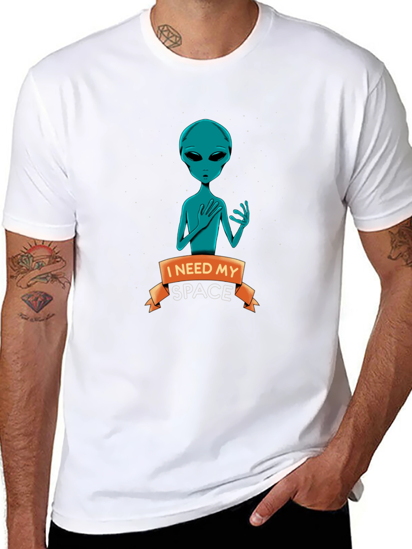 I Need My Space Alien Graphic Tee