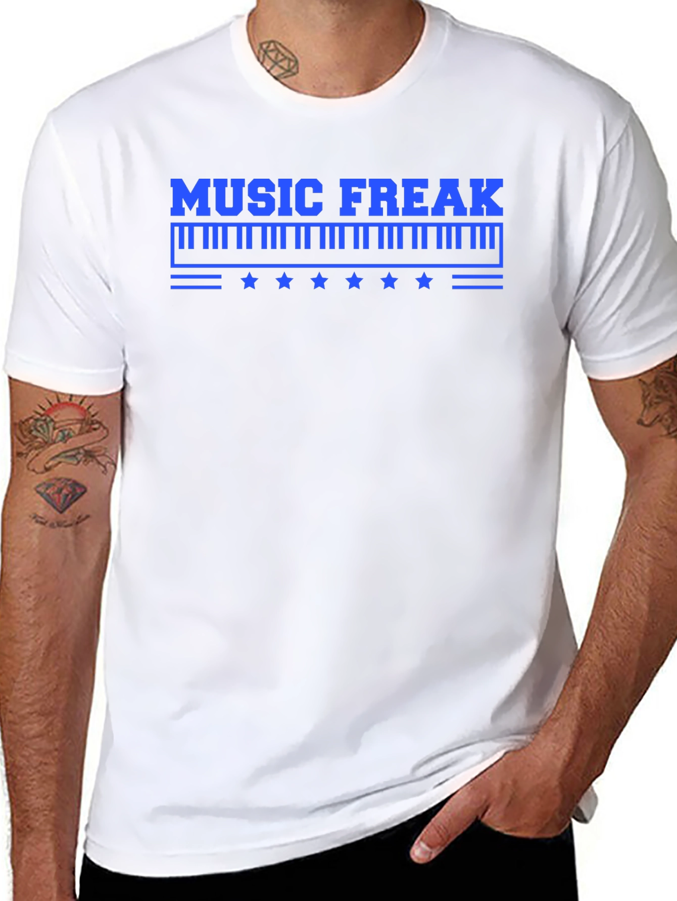 Music Freak Graphic Tee - Black