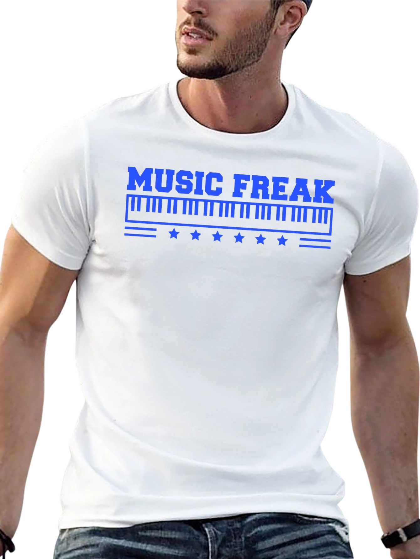 Music Freak Graphic Tee - Black