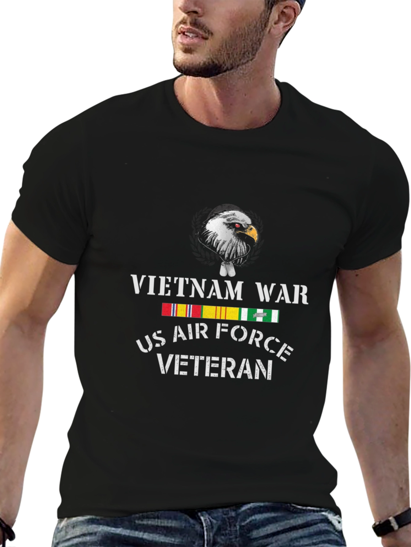 Vietnam War US Air Force Veteran Graphic T-Shirt