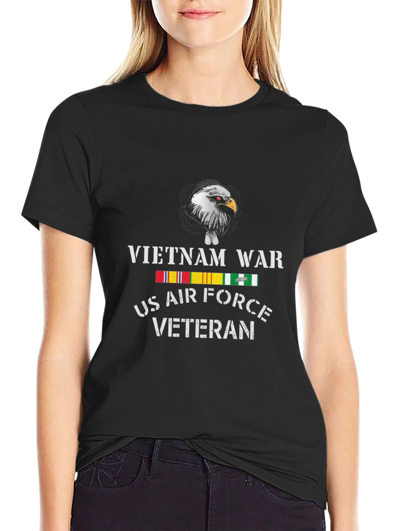 Vietnam War US Air Force Veteran Graphic T-Shirt