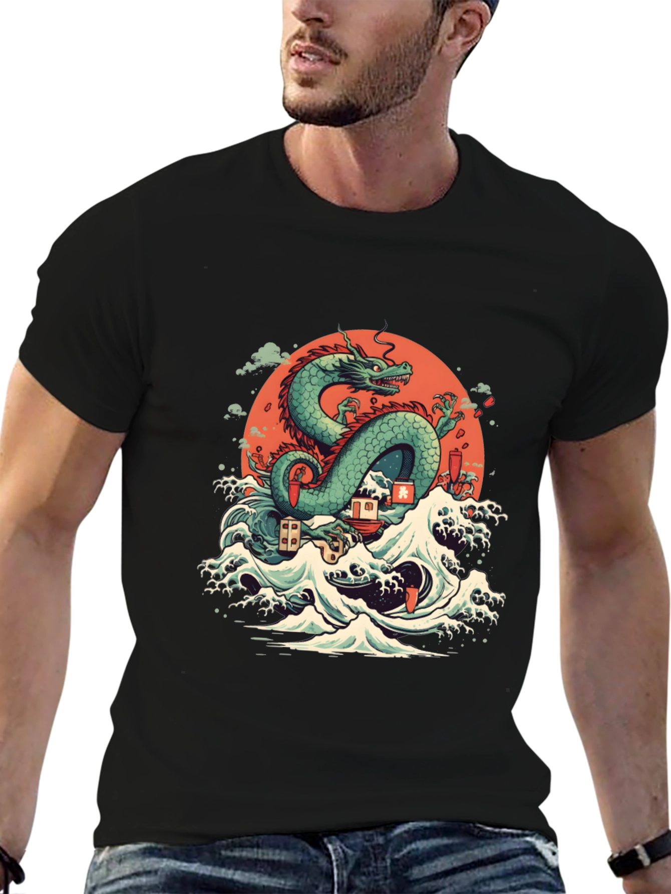 Dragon Wave Graphic Tee