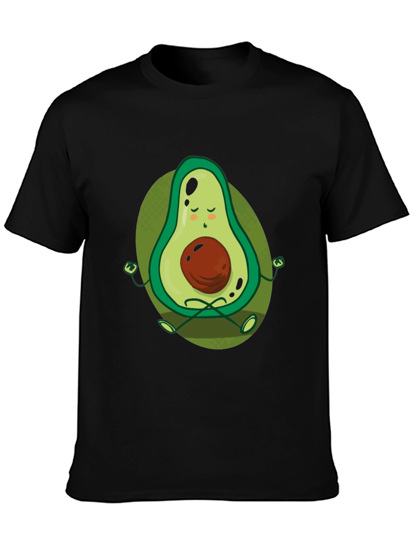 Zen Avocado Meditation T-Shirt - Relaxed Fit