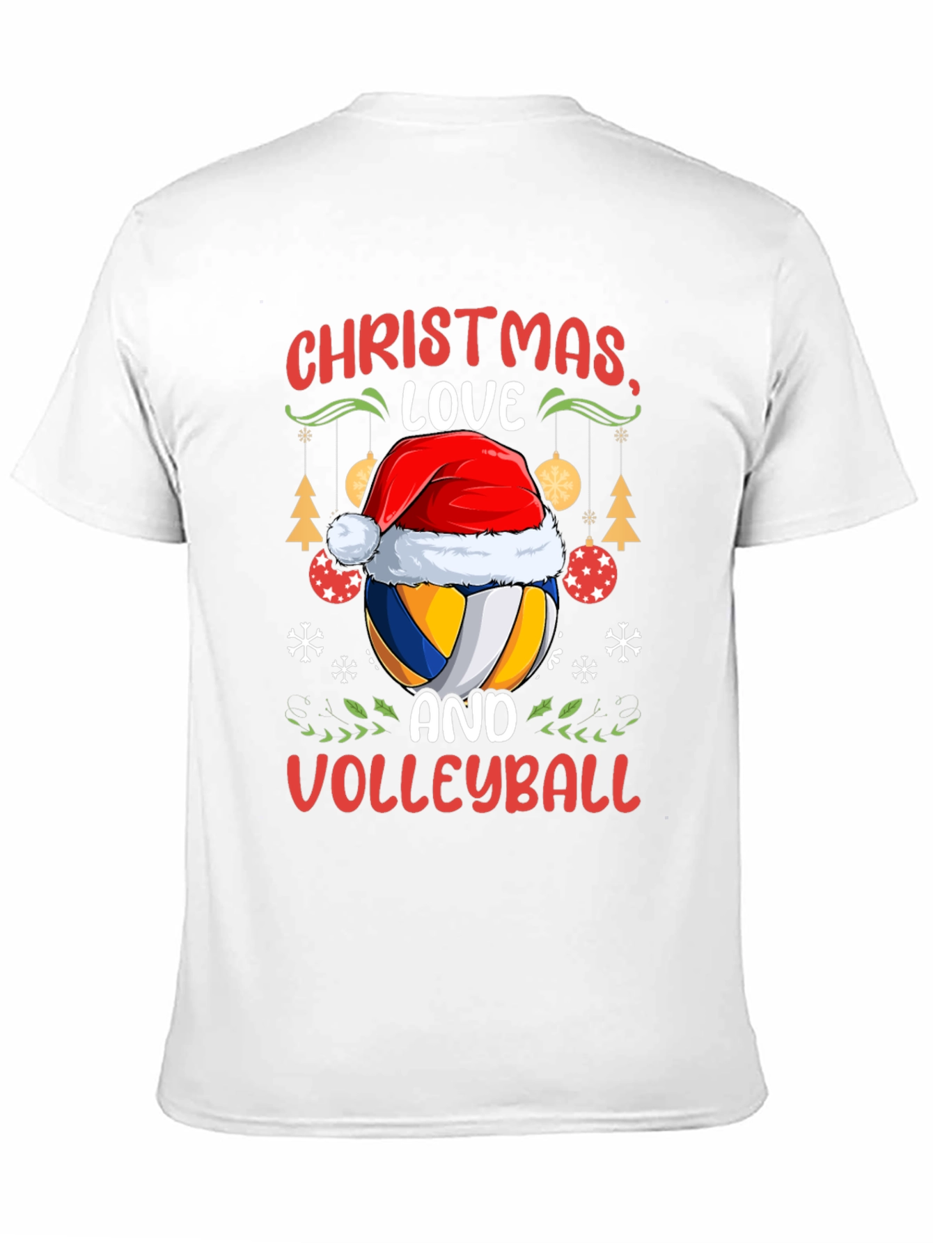 Christmas Love Volleyball Graphic Tee