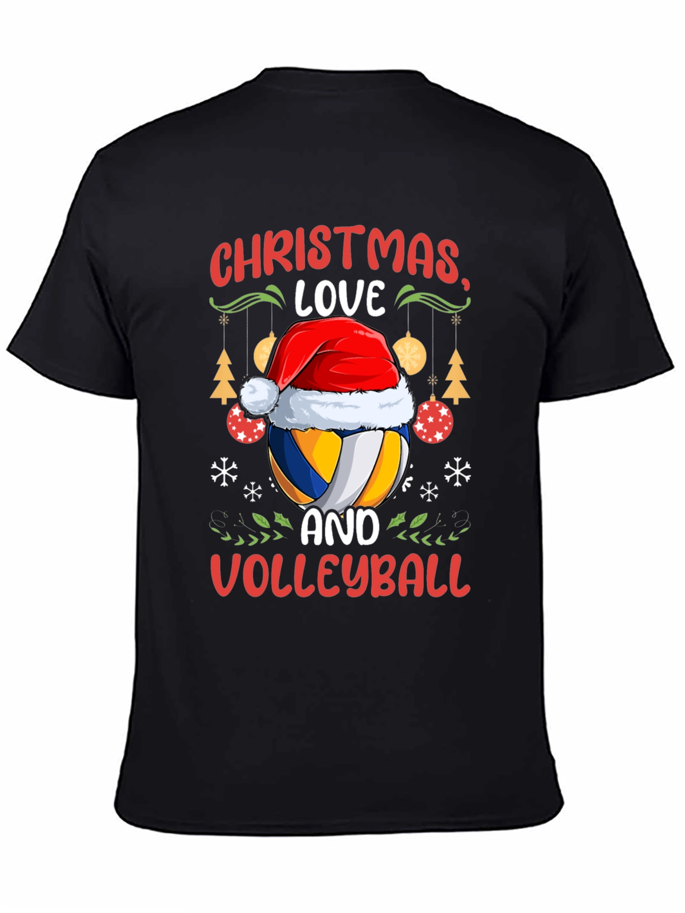 Christmas Love Volleyball Graphic Tee