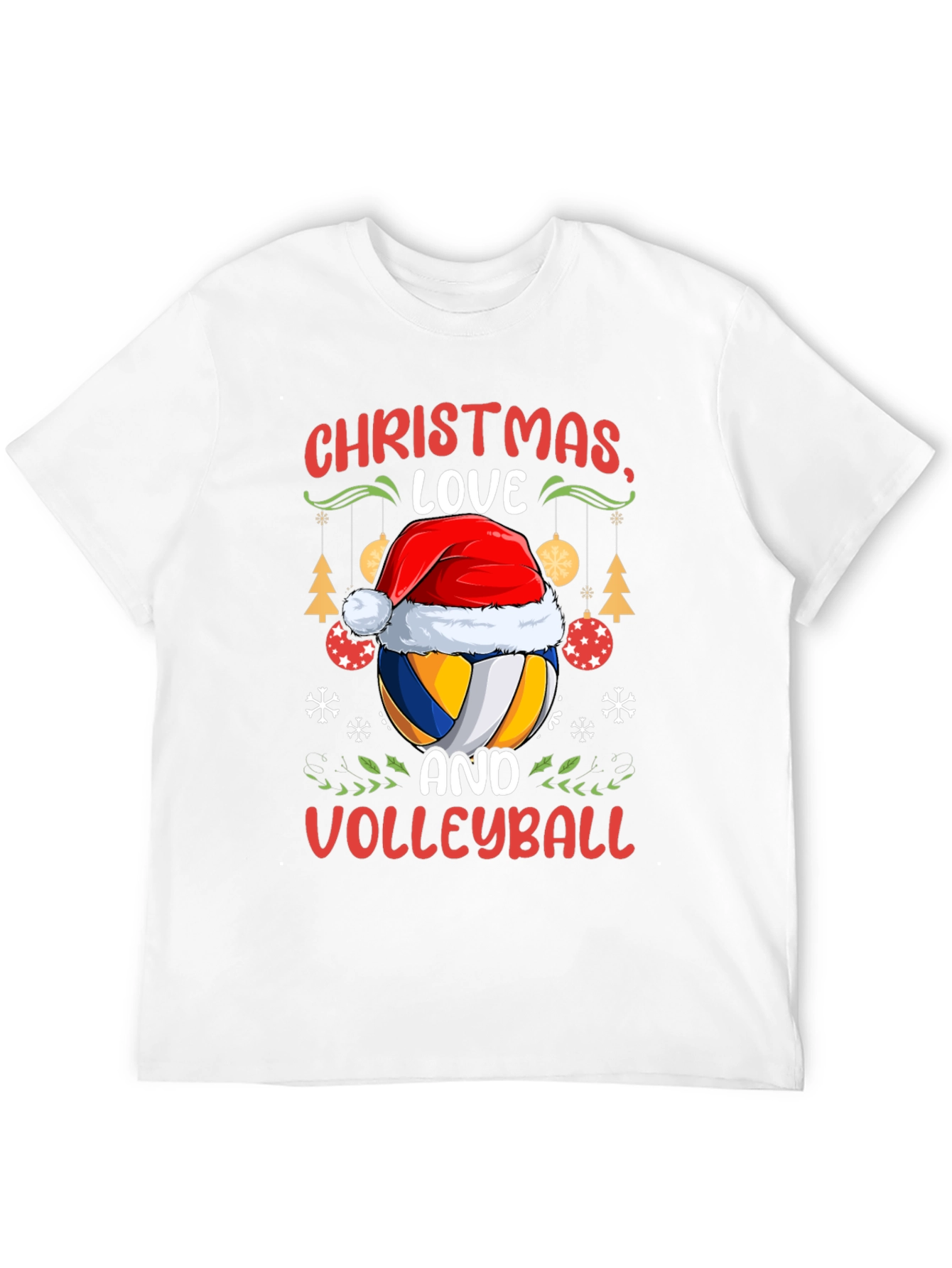 Christmas Love Volleyball Graphic Tee