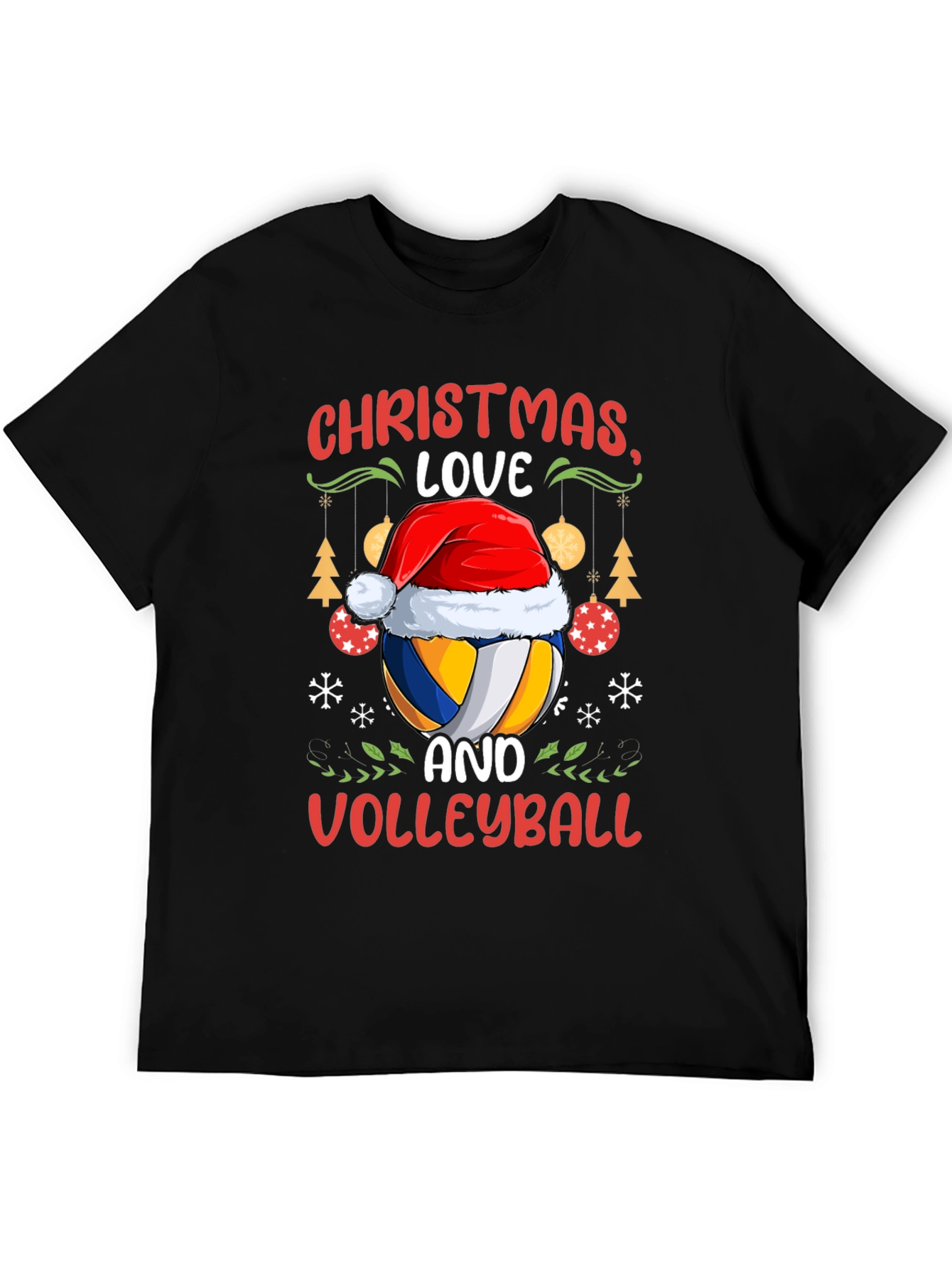 Christmas Love Volleyball Graphic Tee
