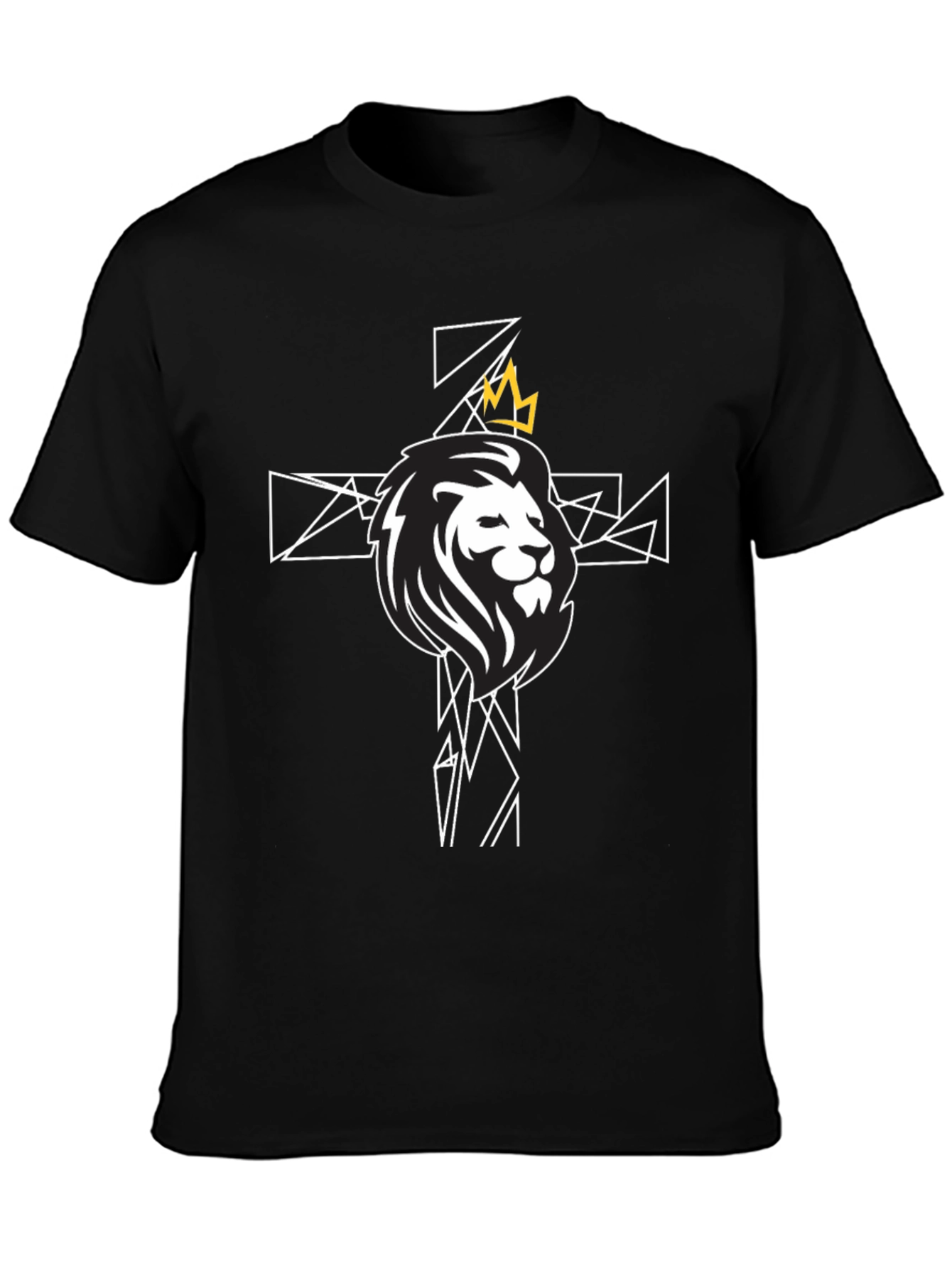 Lion and Crown Graphic Tee - Black T-Shirt