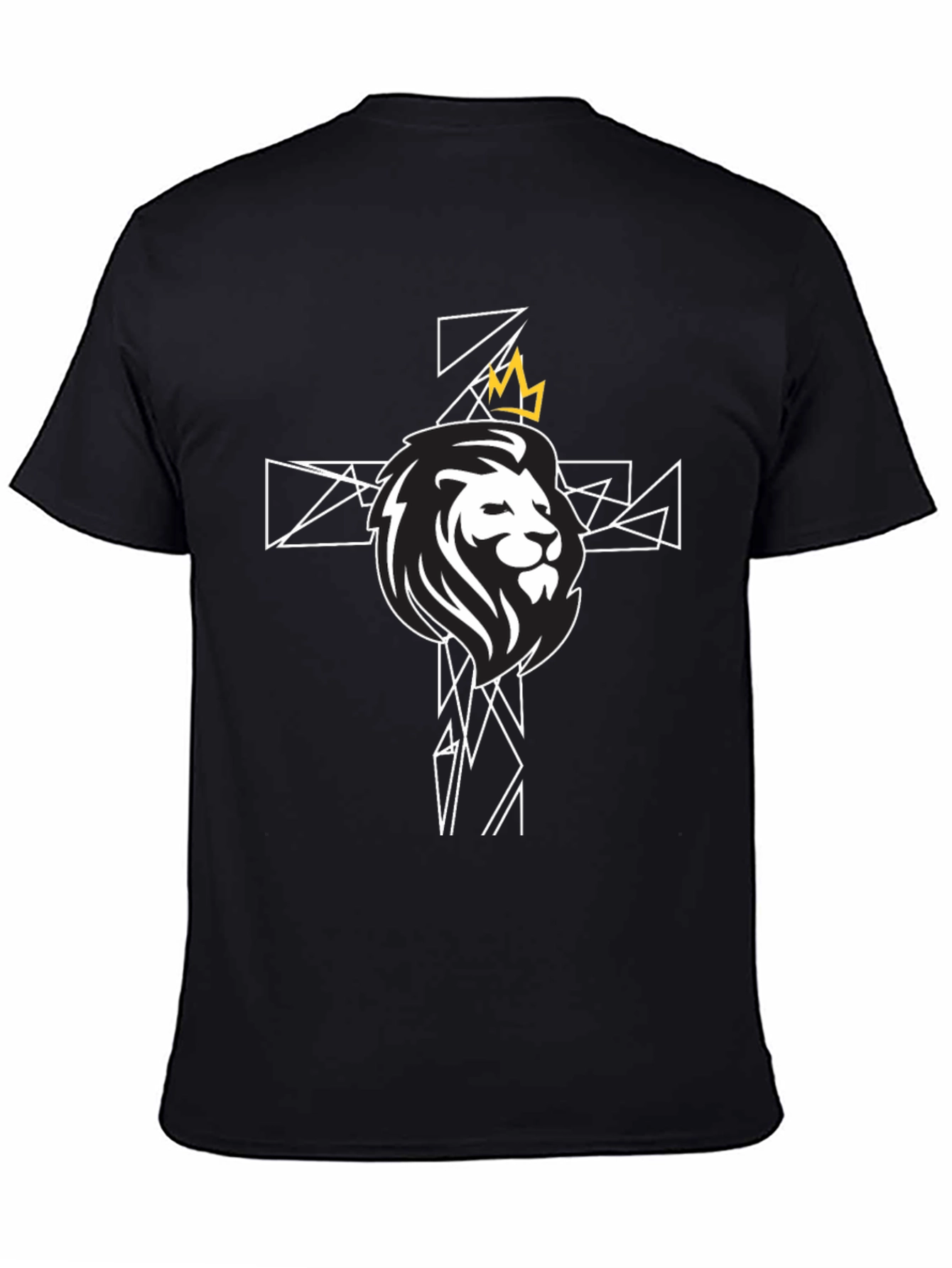 Lion and Crown Graphic Tee - Black T-Shirt
