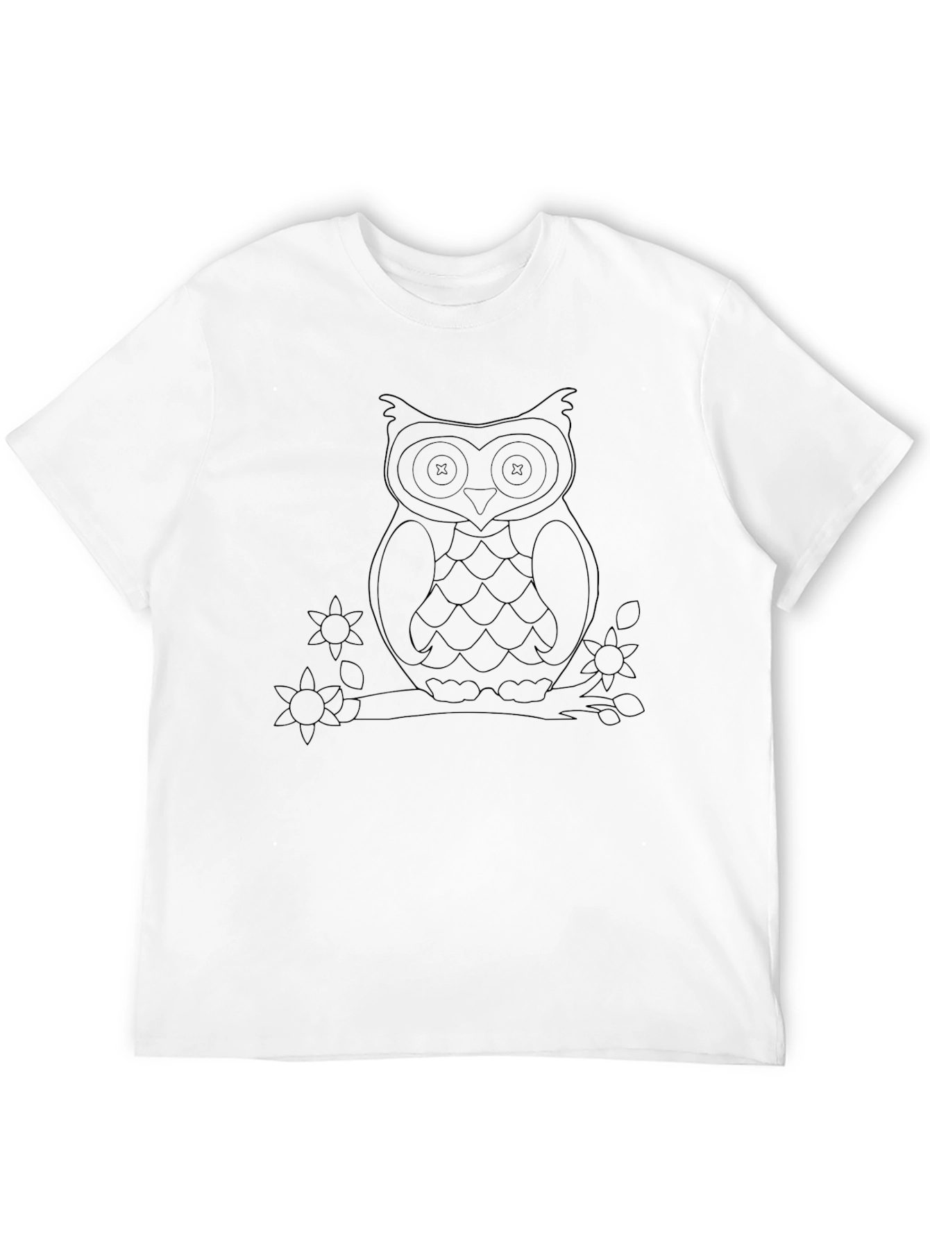 Owl Graphic Black T-Shirt