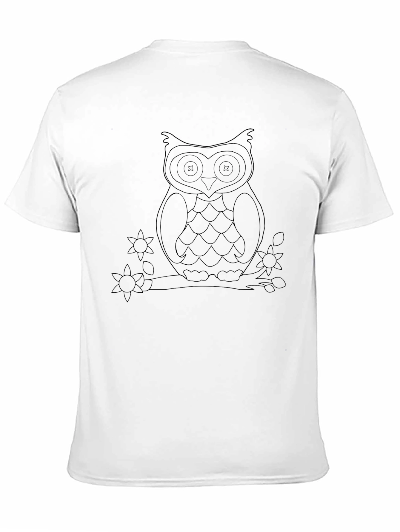 Owl Graphic Black T-Shirt